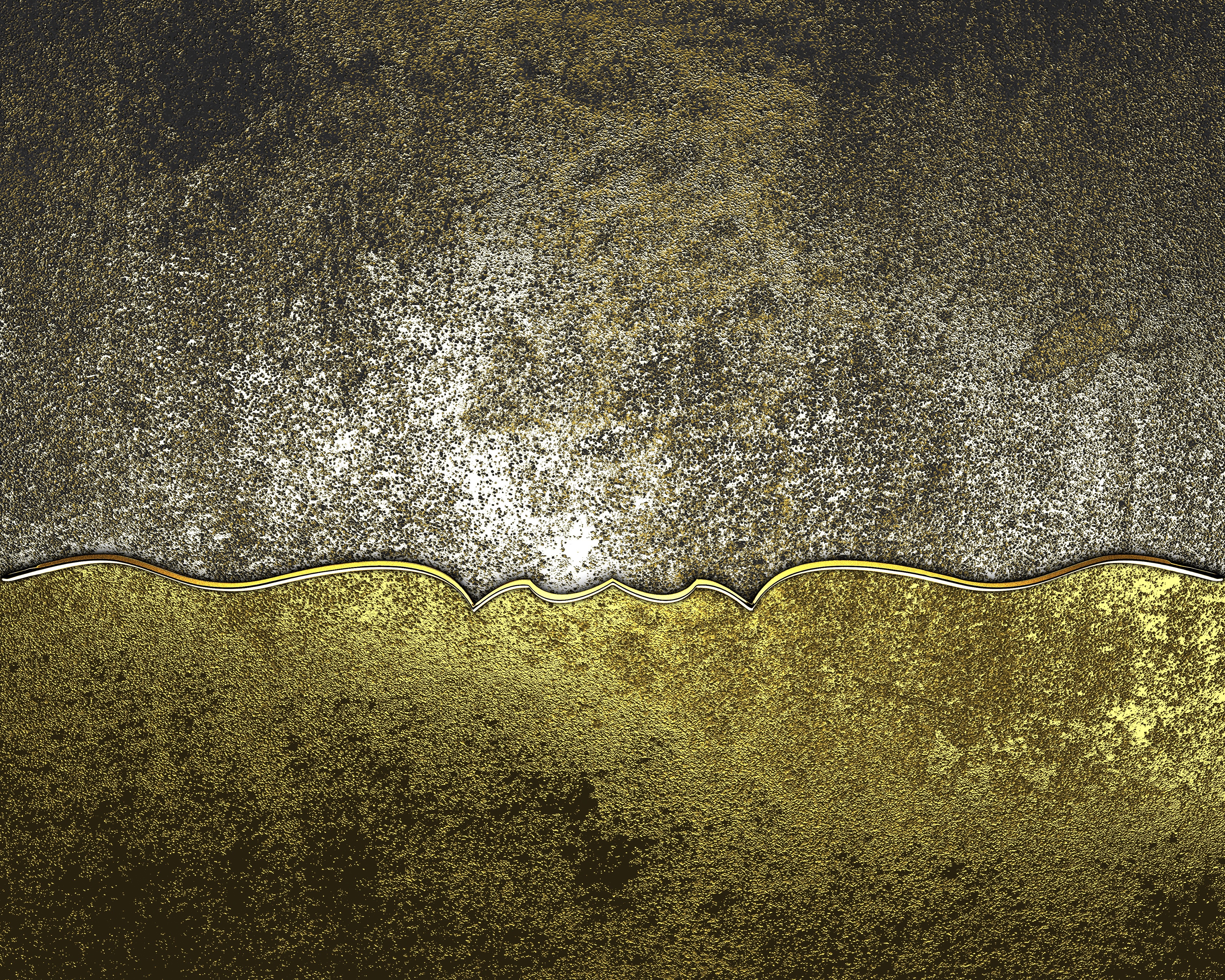 Gold and Silver Textured Surface with Ornate Border HD Wallpaper