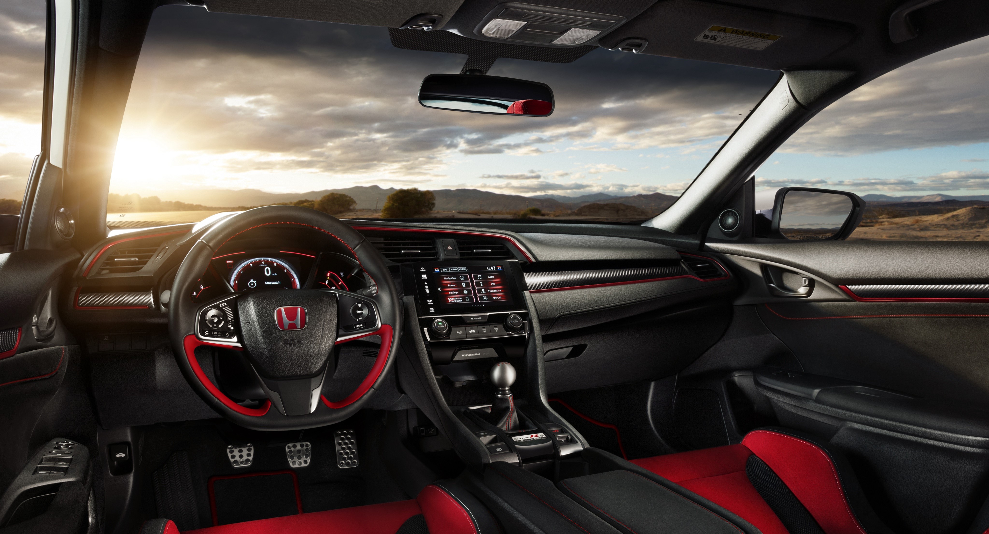 4K Honda Civic Type R Interior HD Wallpaper