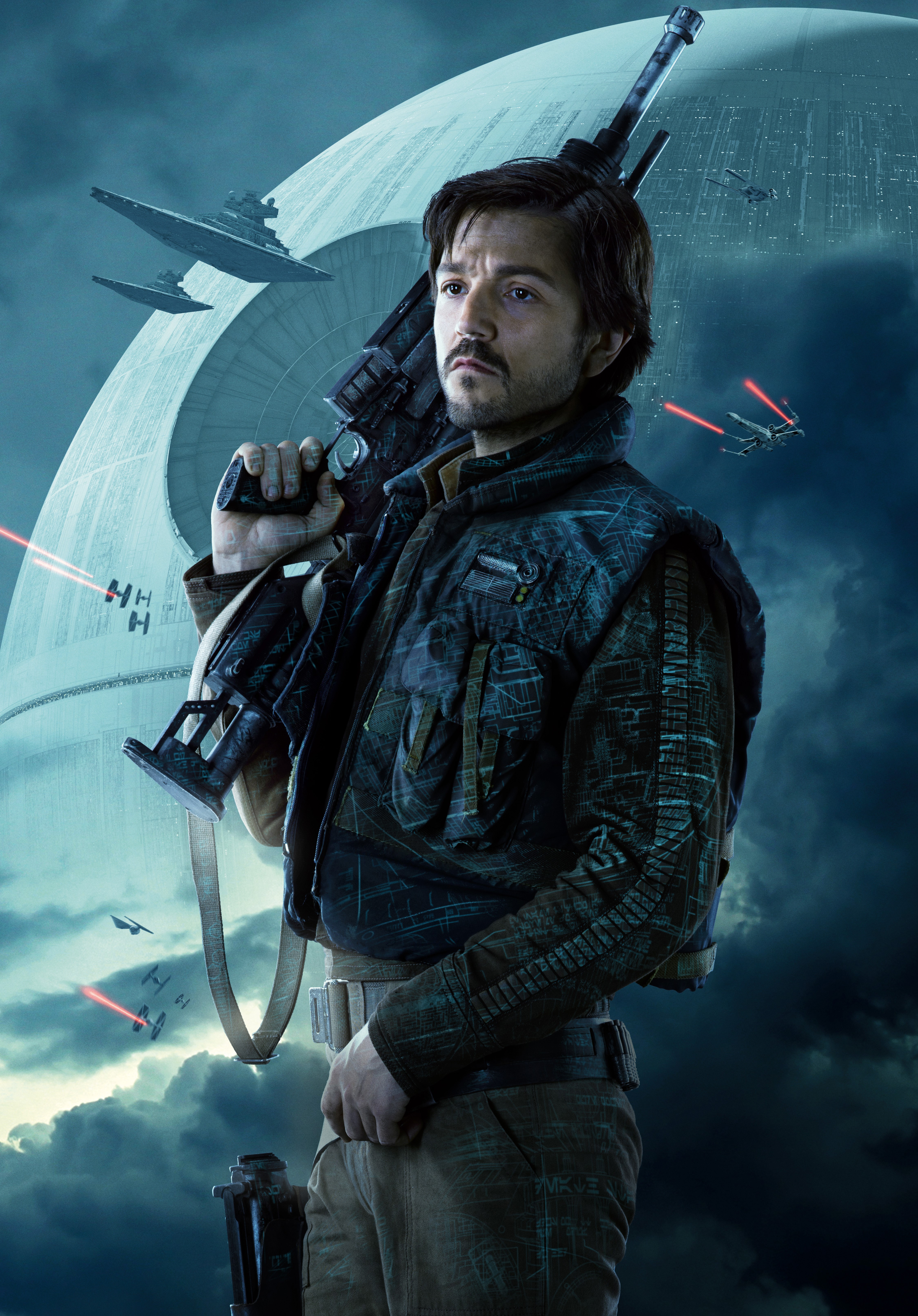 Cassian Andor from Rogue One: A Star Wars Story with rifle HD Phone Wallpaper