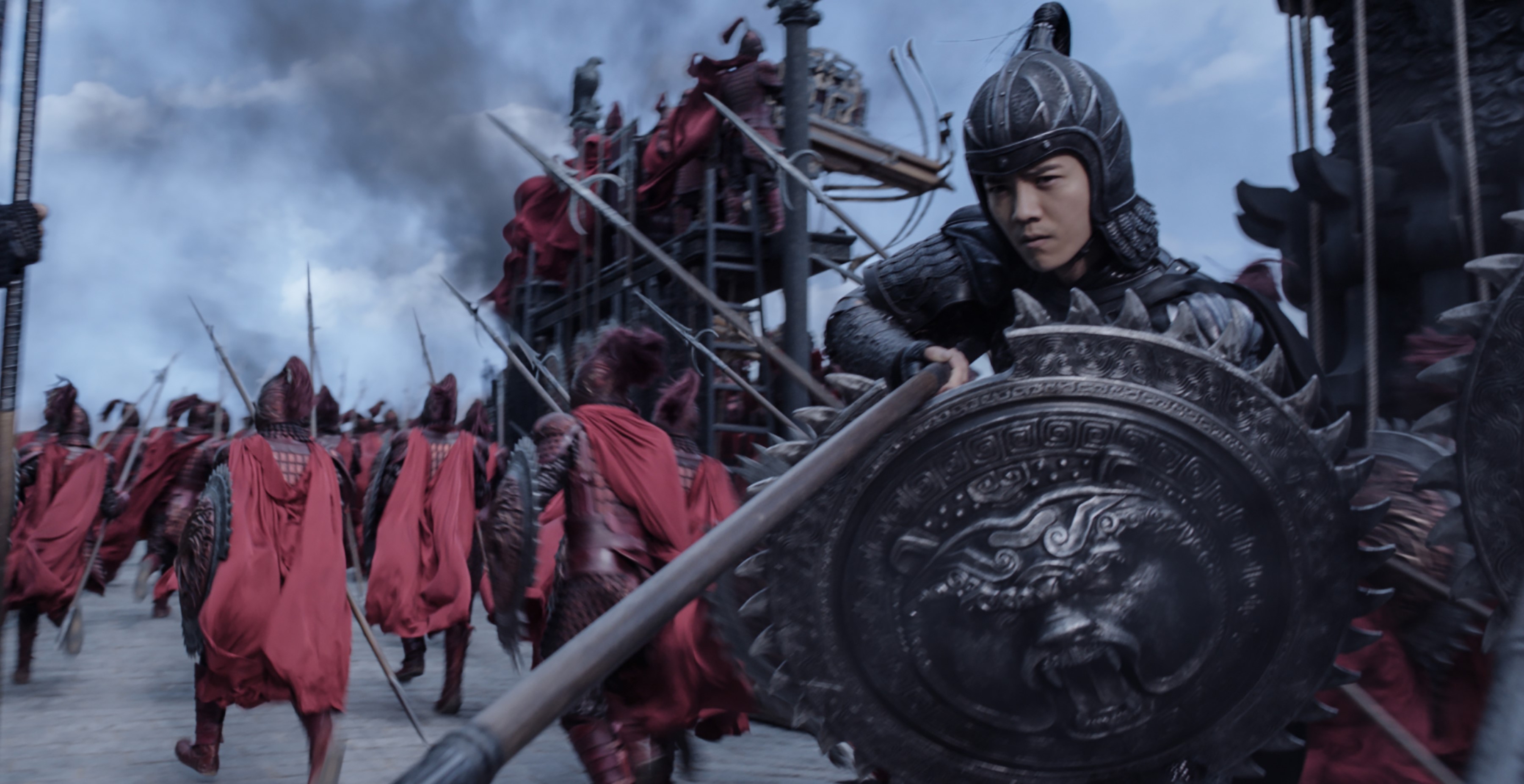 Warriors with Shields and Spears on The Great Wall HD Wallpaper