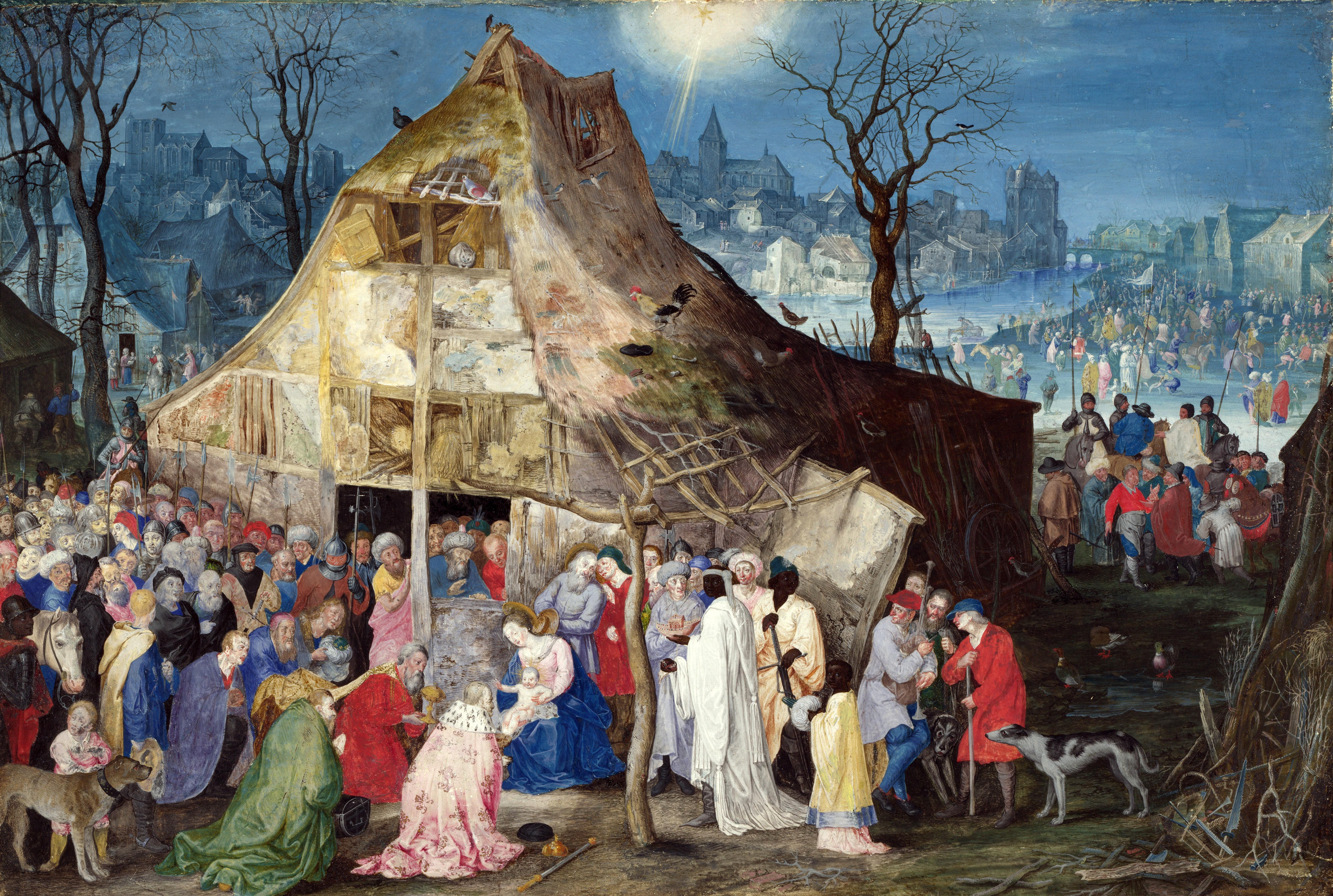 The Adoration of the Magi by Jan Brueghel the Elder HD Wallpaper
