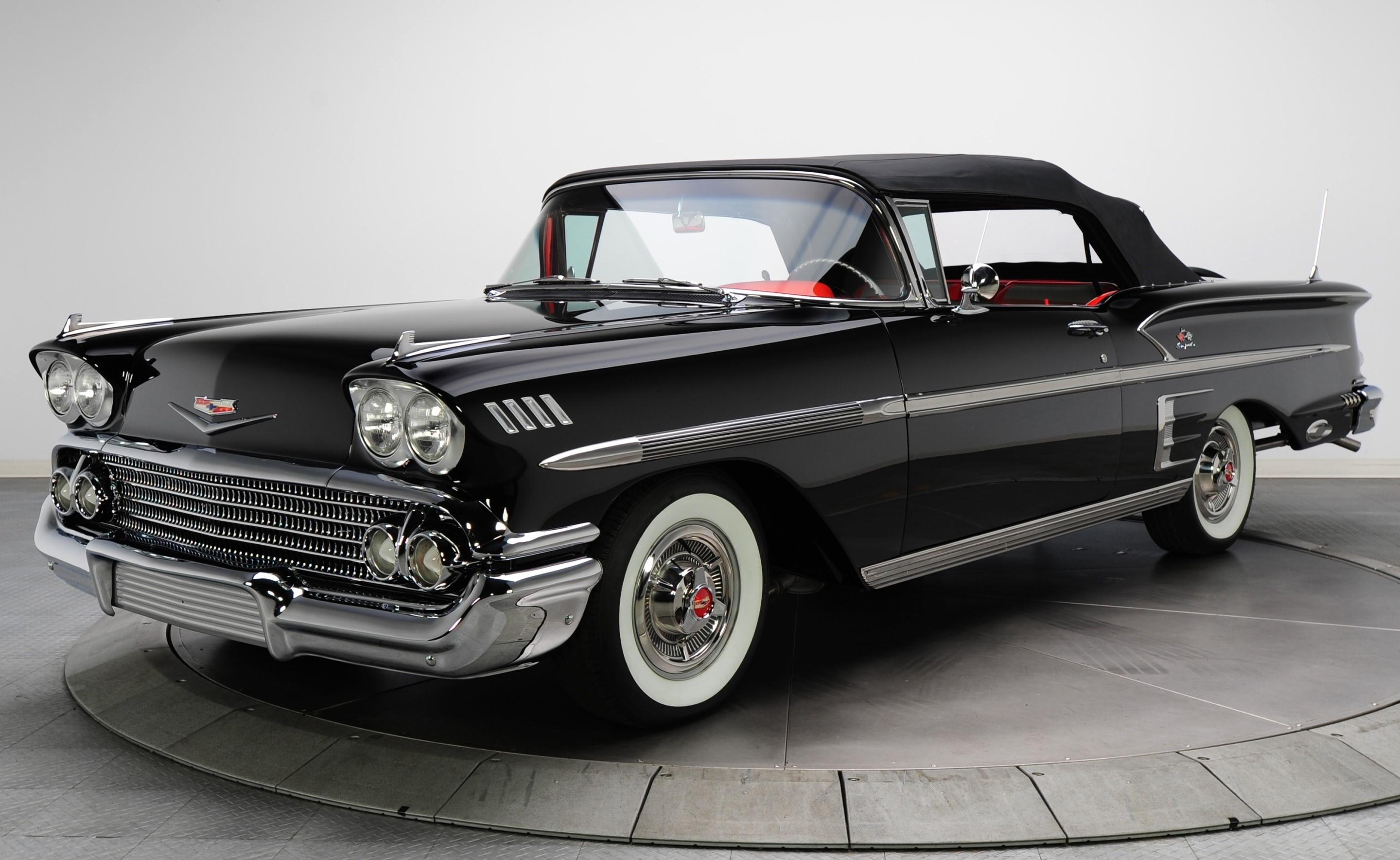 1958 Chevrolet Impala Convertible HD Wallpaper