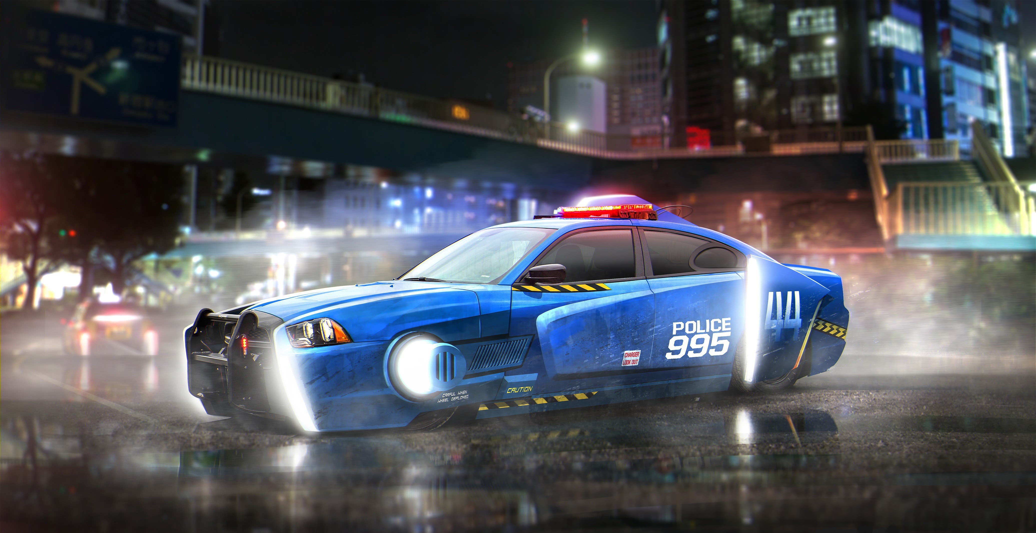 Futuristic Police Charger LX from Blade Runner 2049 HD Wallpaper
