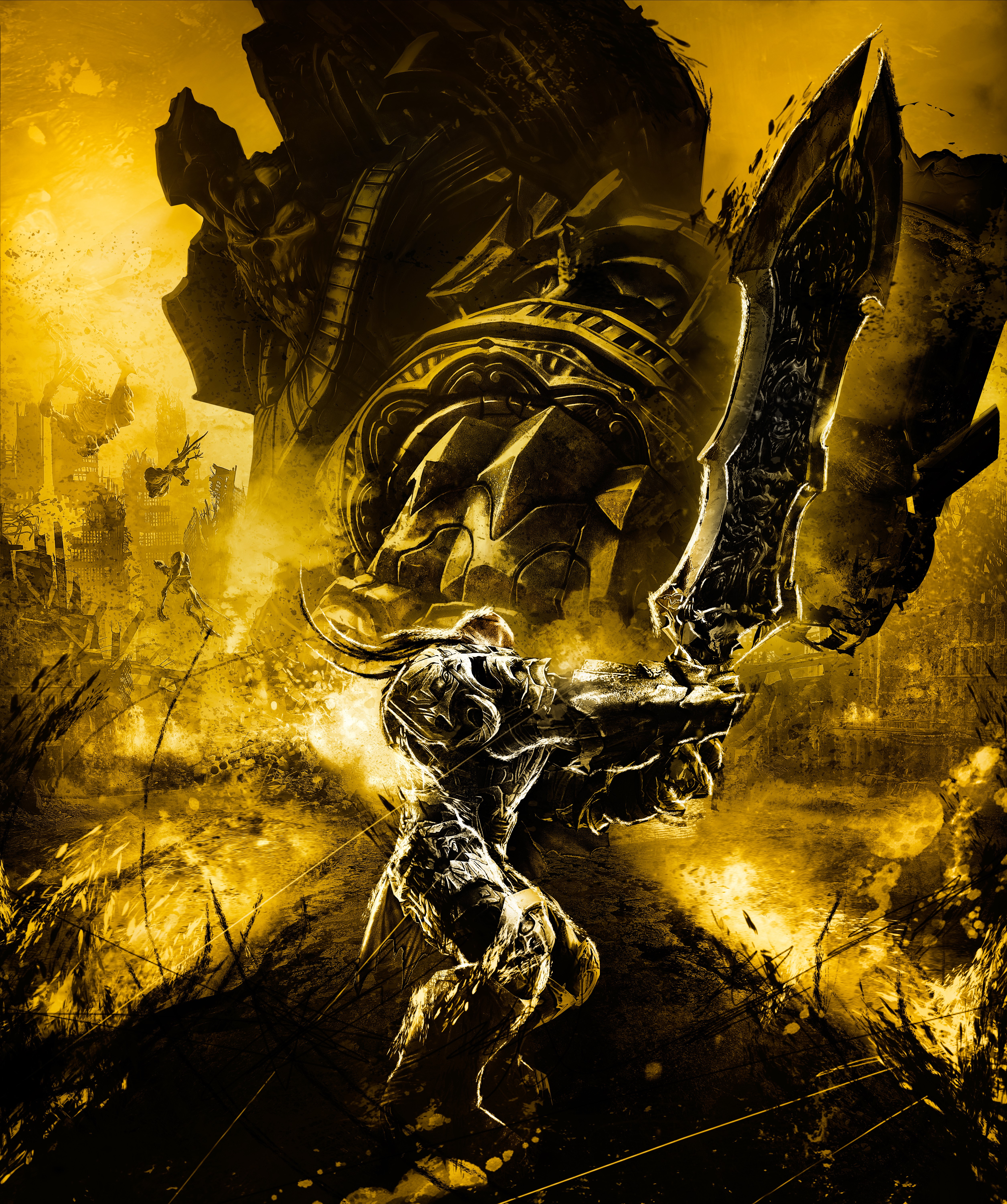 War from Darksiders with a giant sword HD Wallpaper