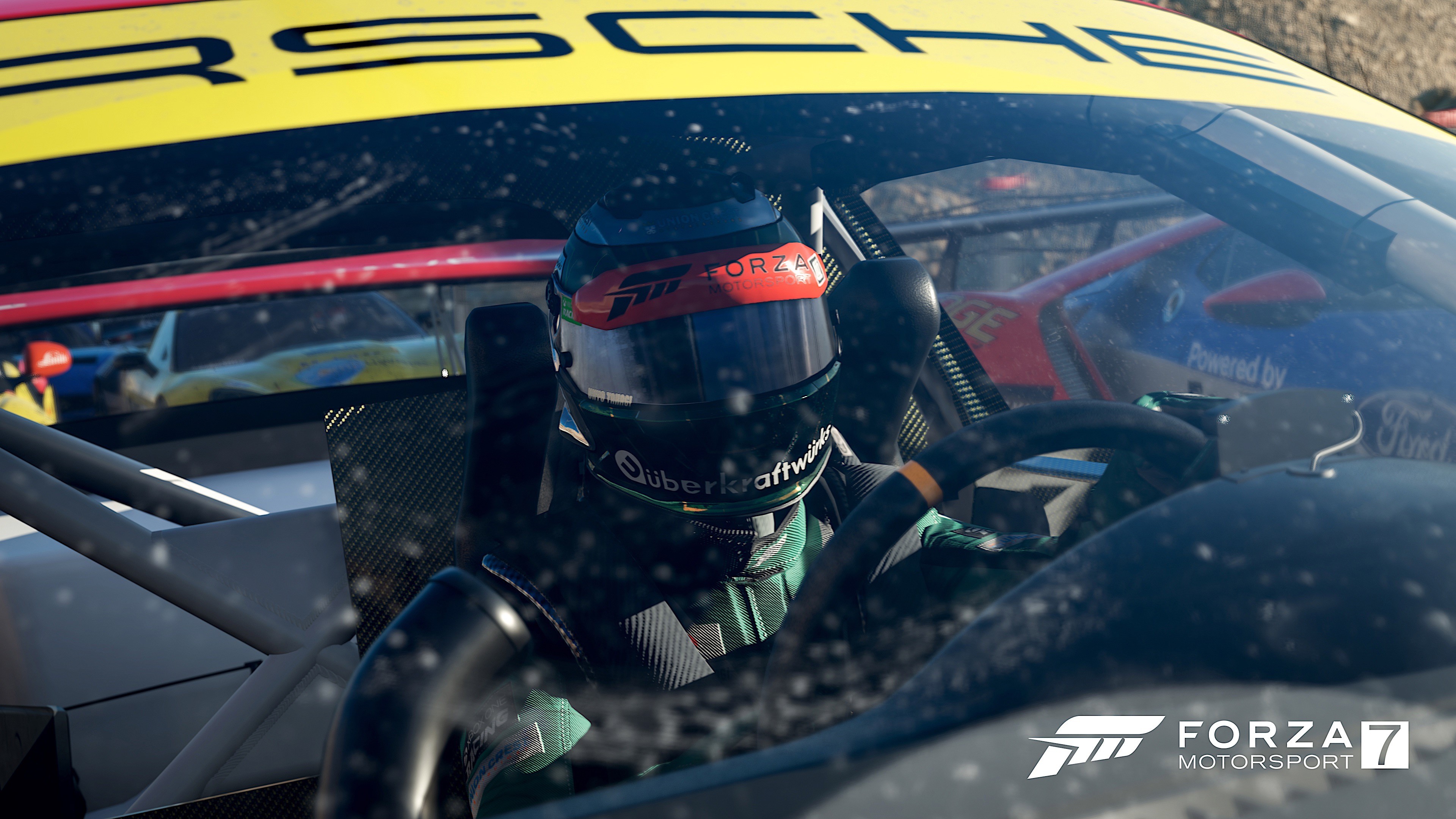 Porsche race car driver in Forza Motorsport 7 HD Wallpaper
