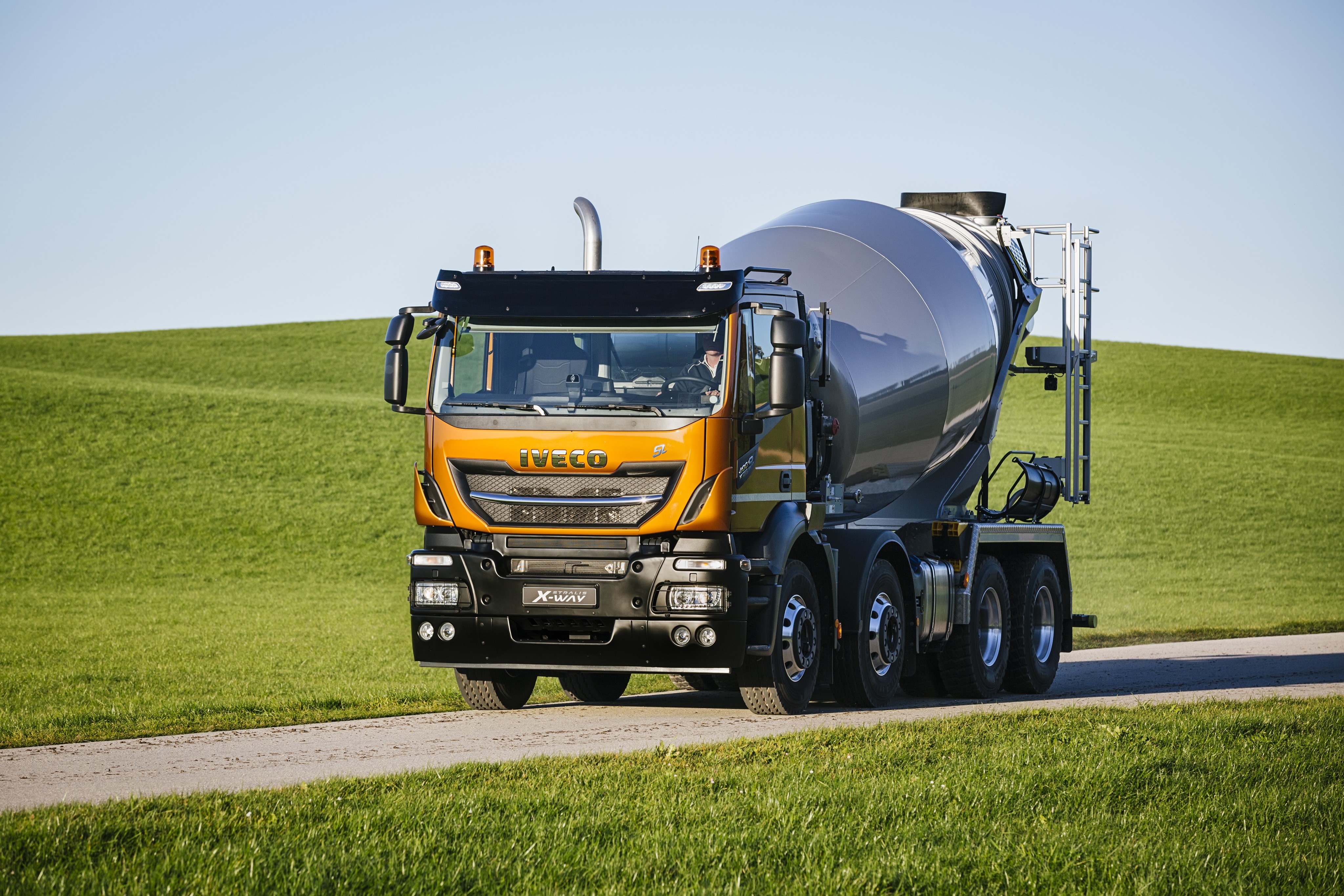 IVECO X-Way Cement Mixer Truck HD Wallpaper