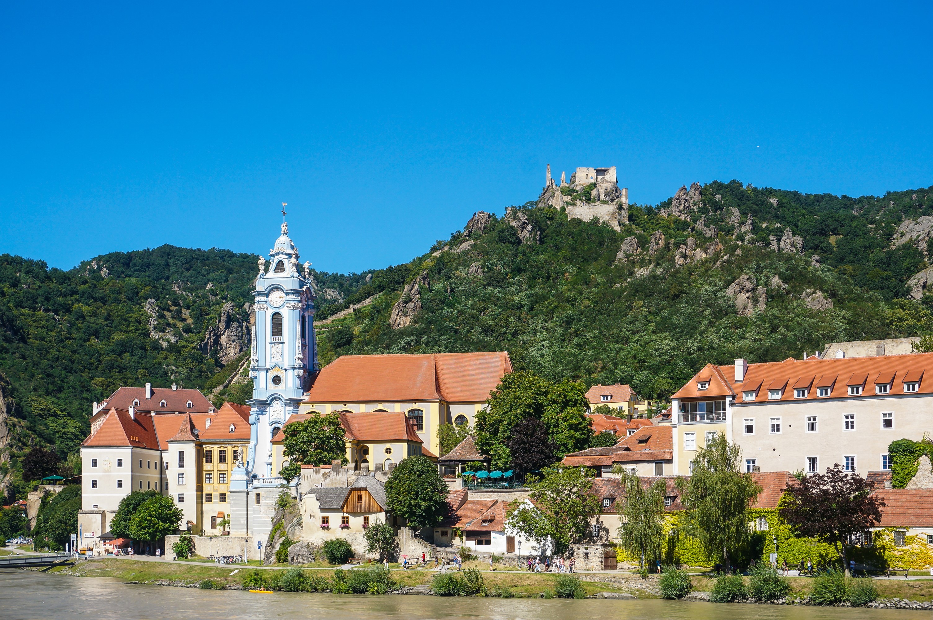 Durnstein, Austria: Monastery and Castle Ruins HD Wallpaper