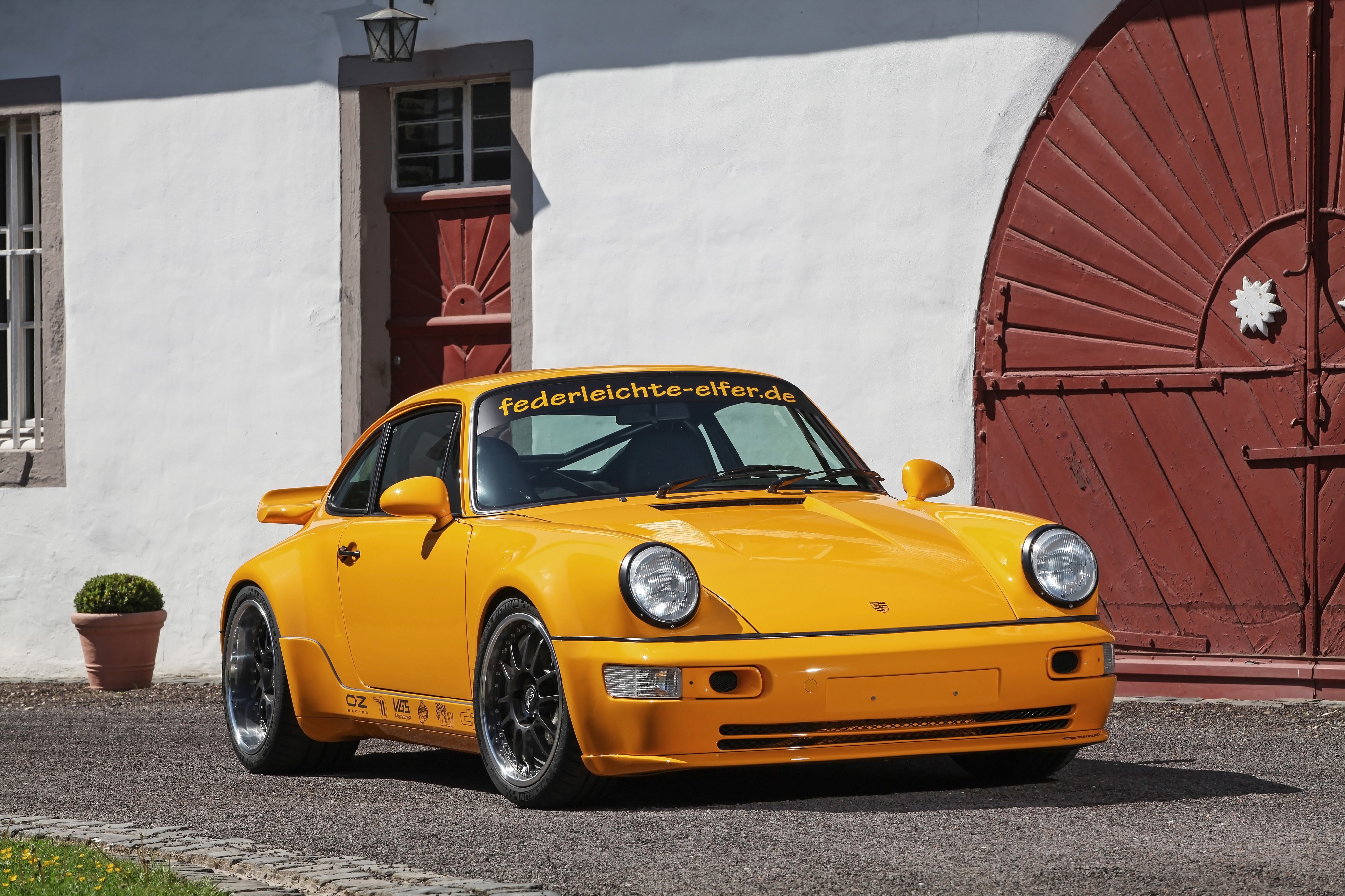 4K 2017 DP Motorsport DP964 Project Yellow Porsche HD Wallpaper