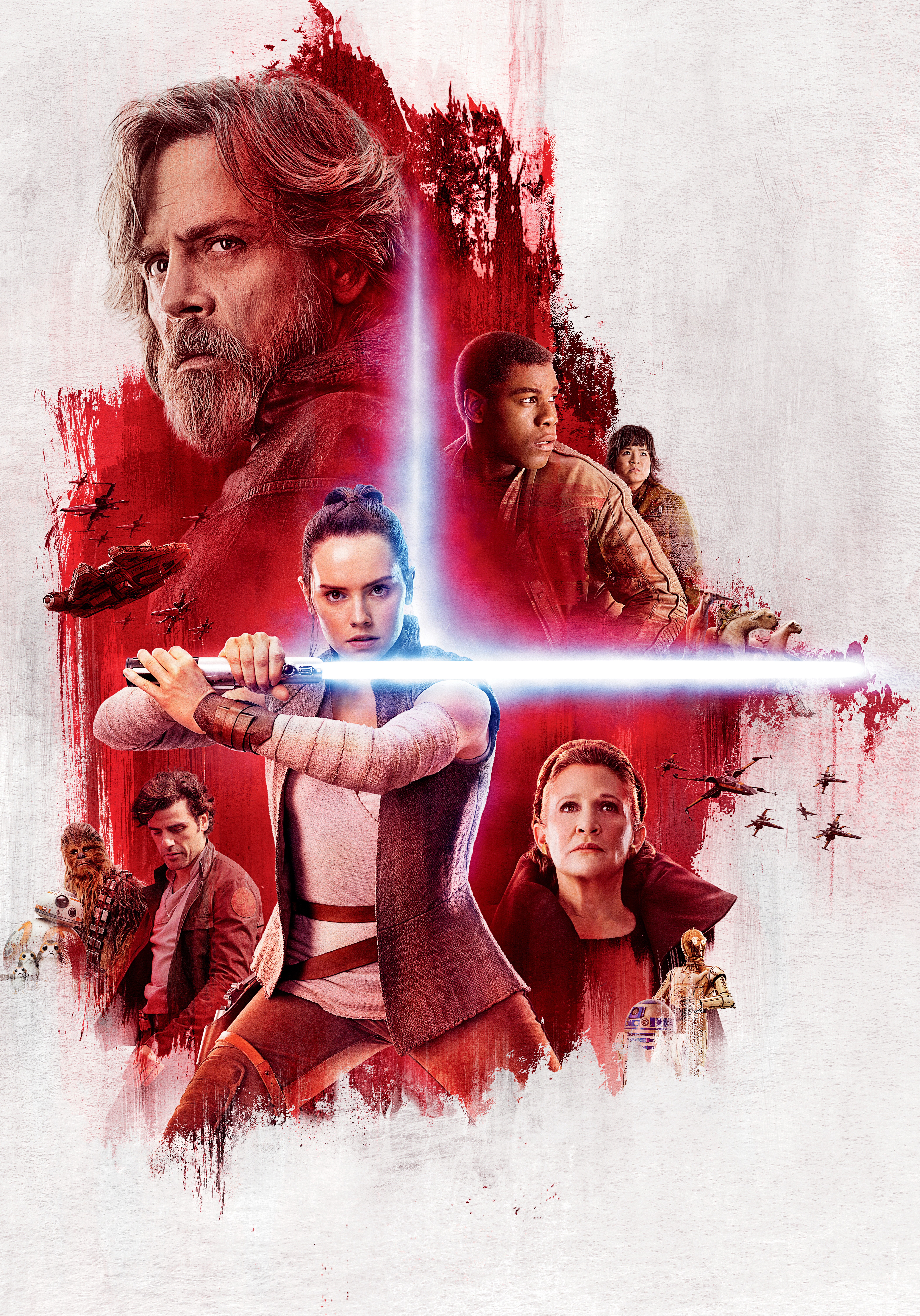 Star Wars: The Last Jedi Poster with Rey and Luke HD Phone Wallpaper