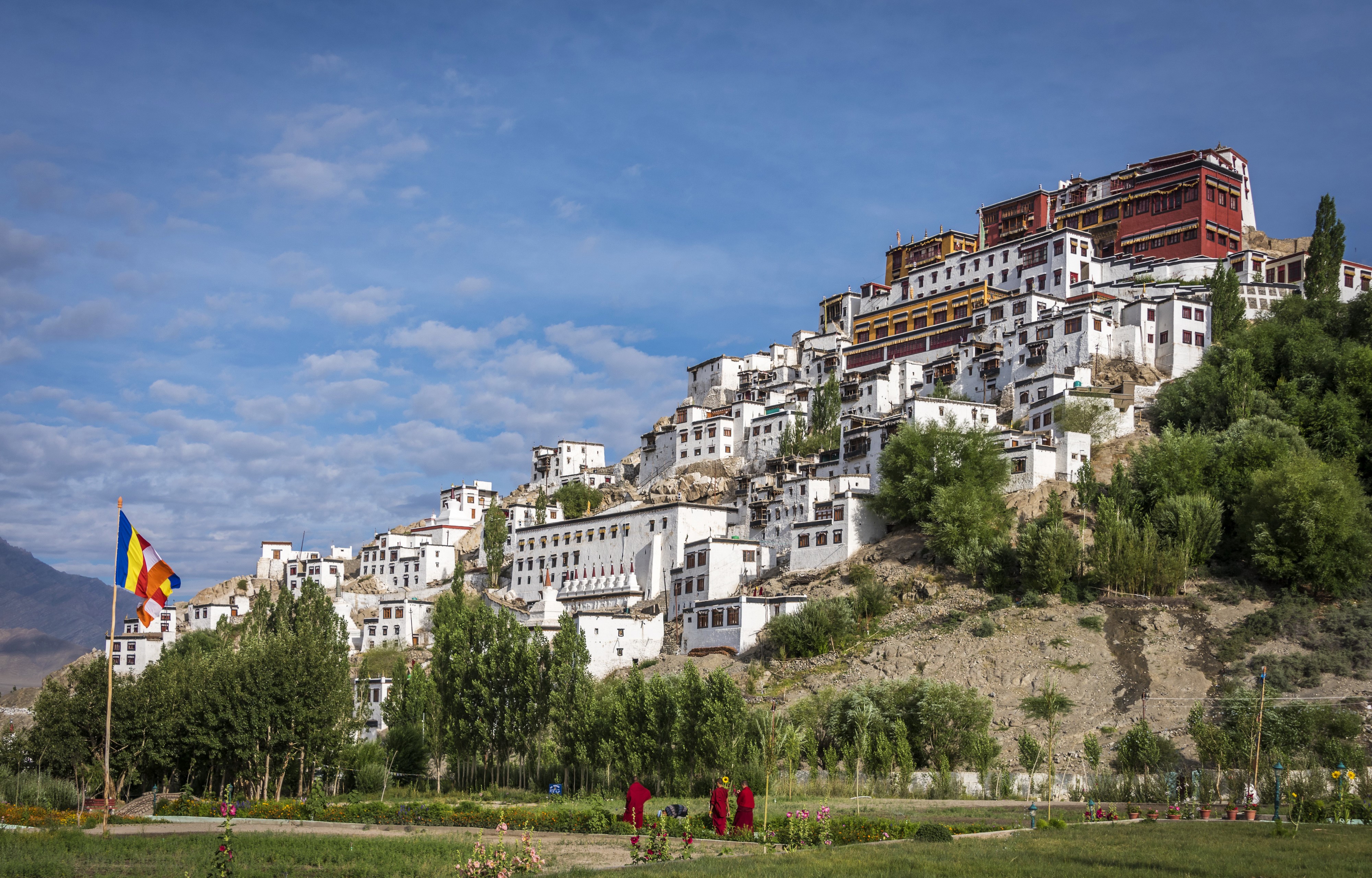 Thiksey Monastery in Ladakh, India HD Wallpaper
