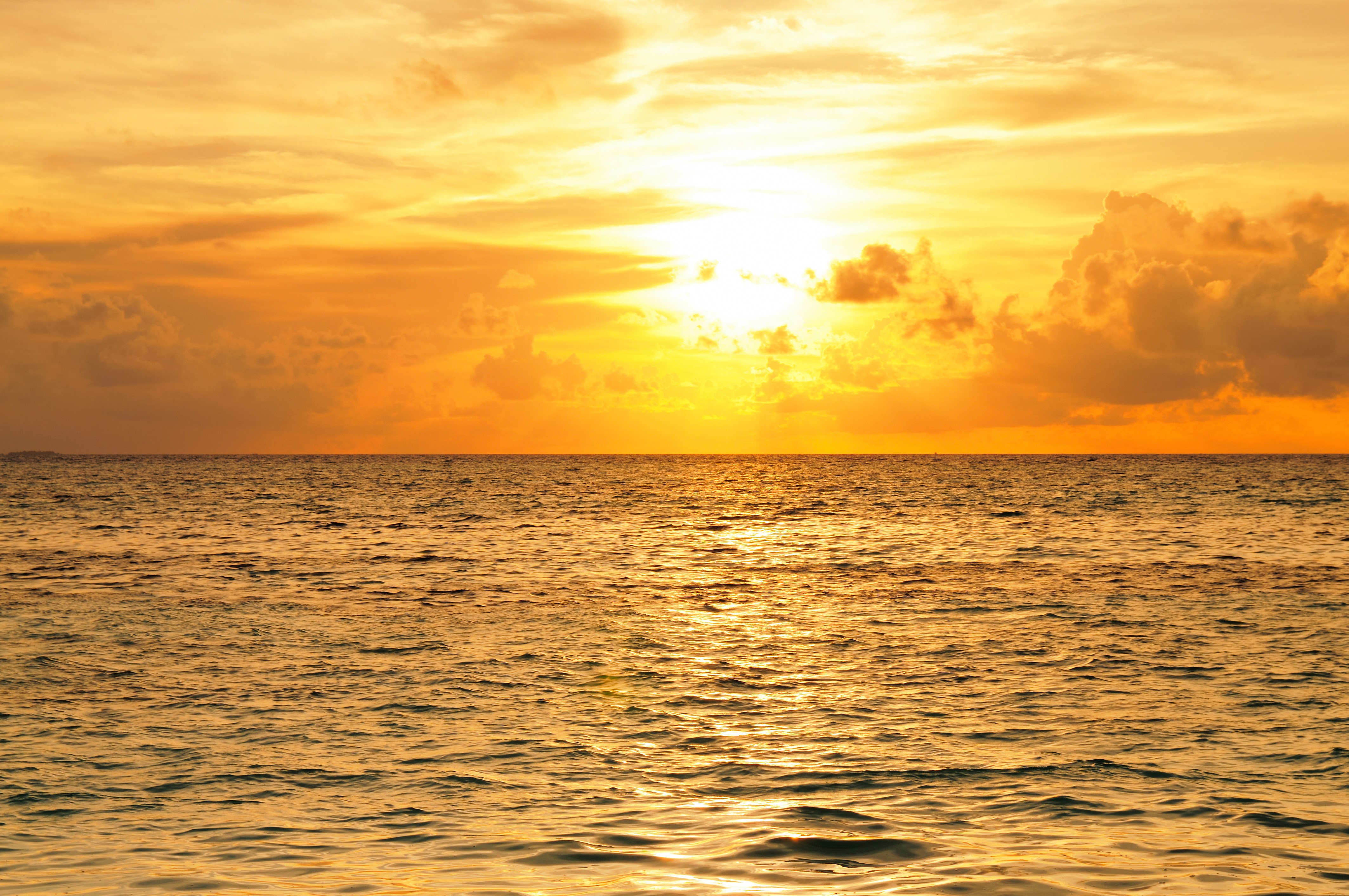 4K Maldives Sea Sunrises and Sunsets Sky HD Wallpaper