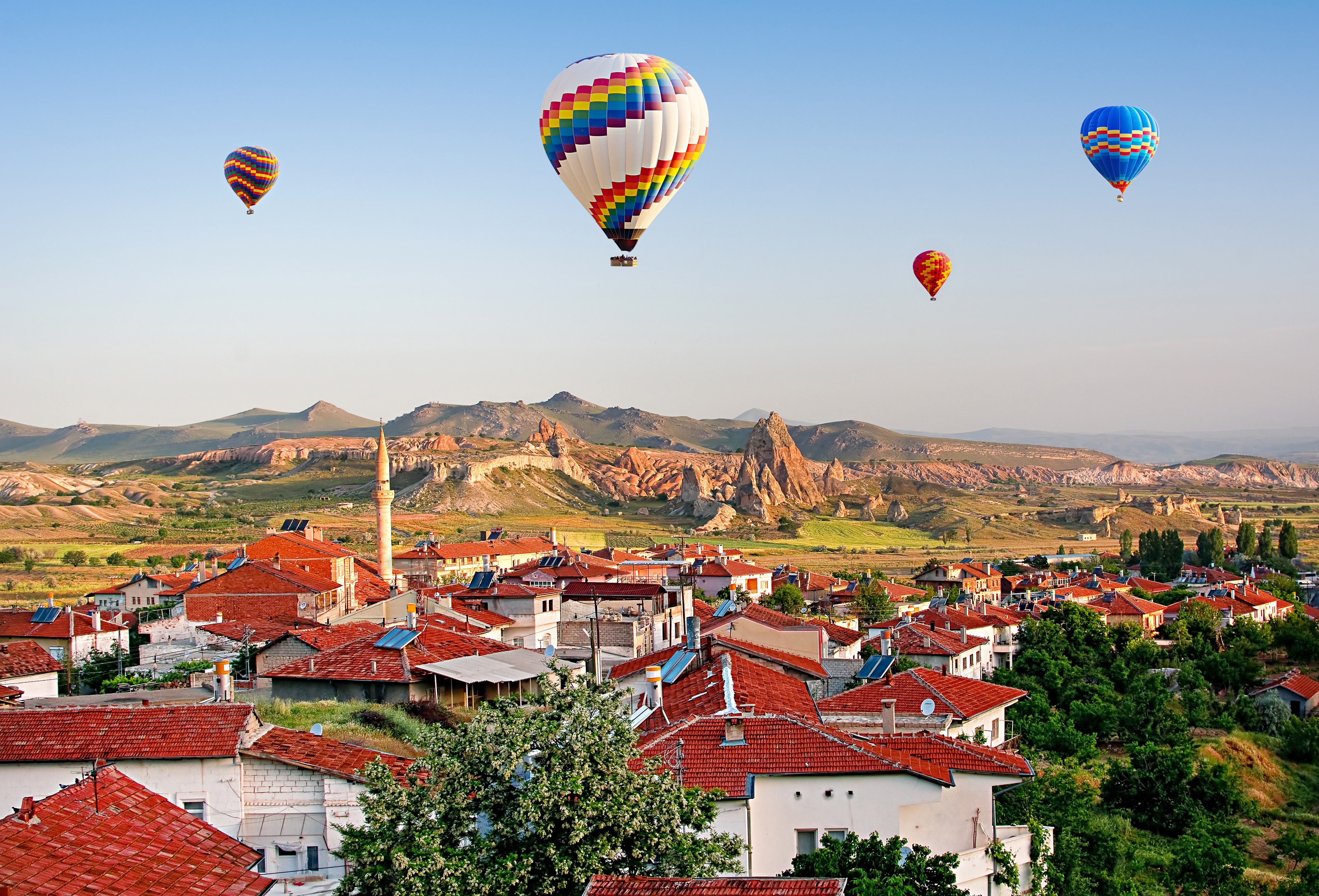 Hot air balloons over Cappadocia, Turkey HD Wallpaper