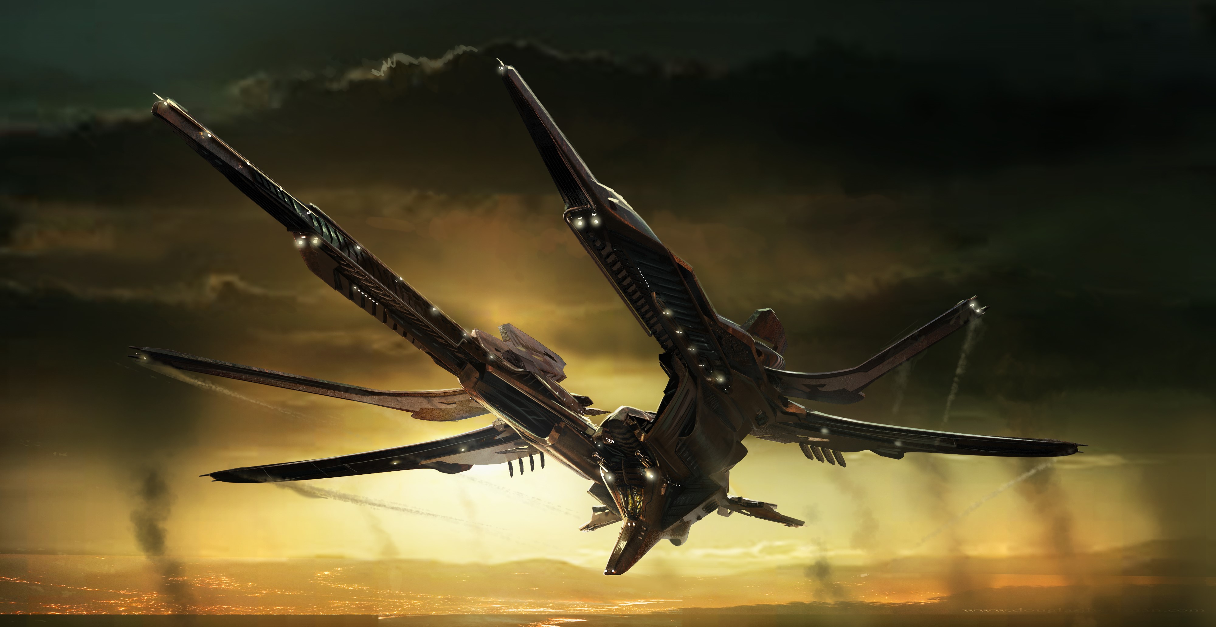 4K Star Citizen Starship HD Wallpaper