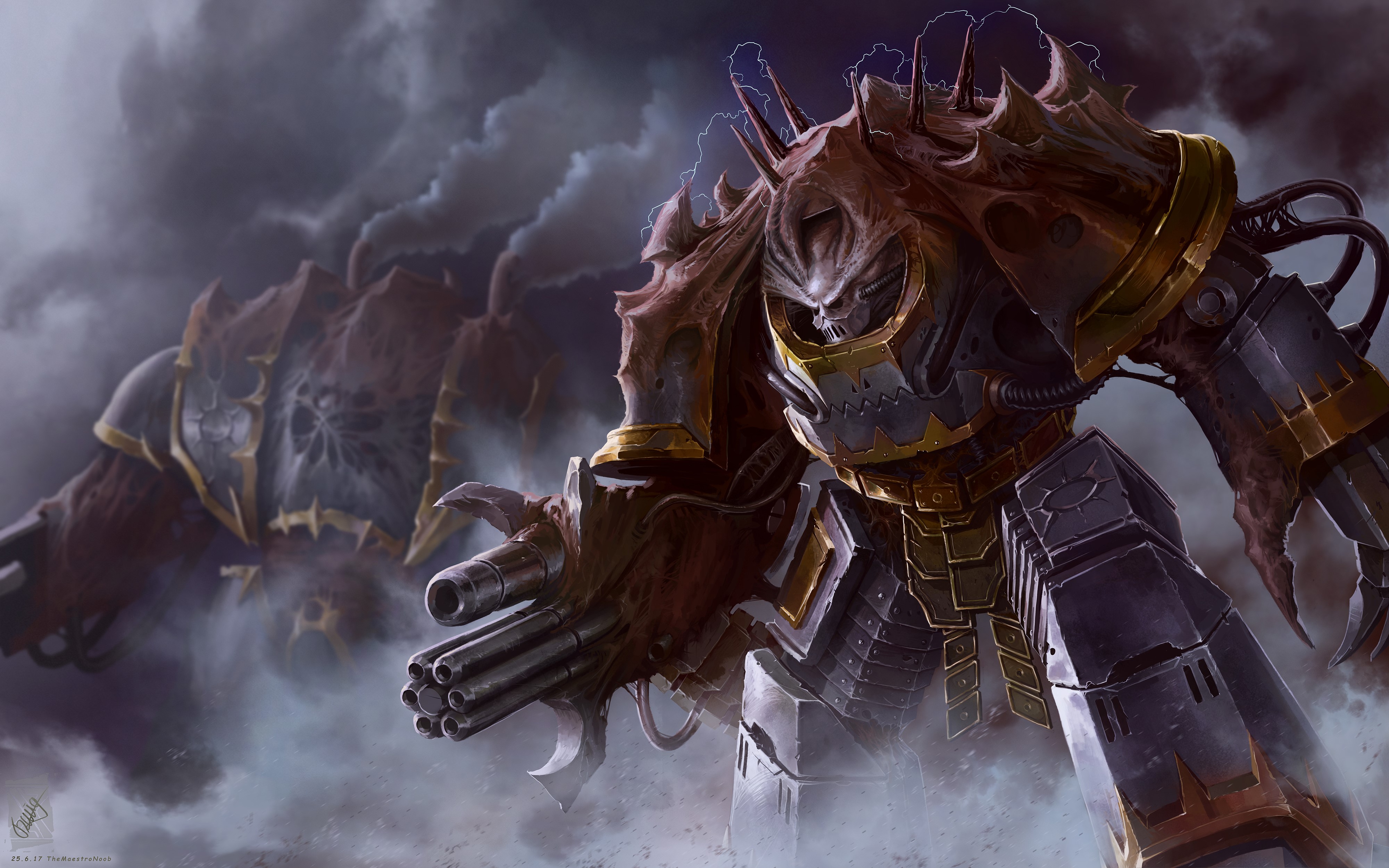Iron Warrior Obliterator from Warhammer 40000 HD Wallpaper