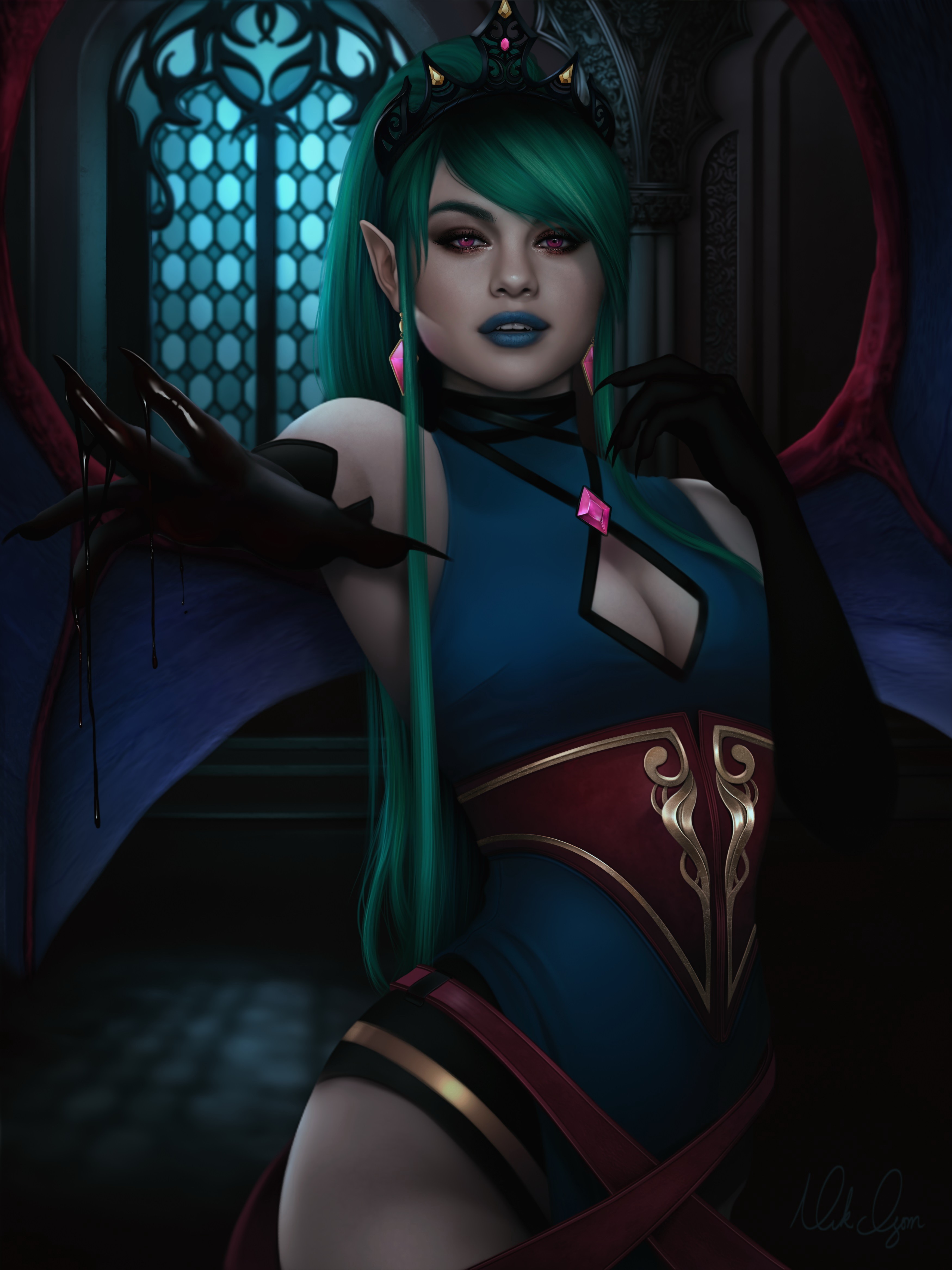 Evelyn the Vampire Queen HD Phone Wallpaper