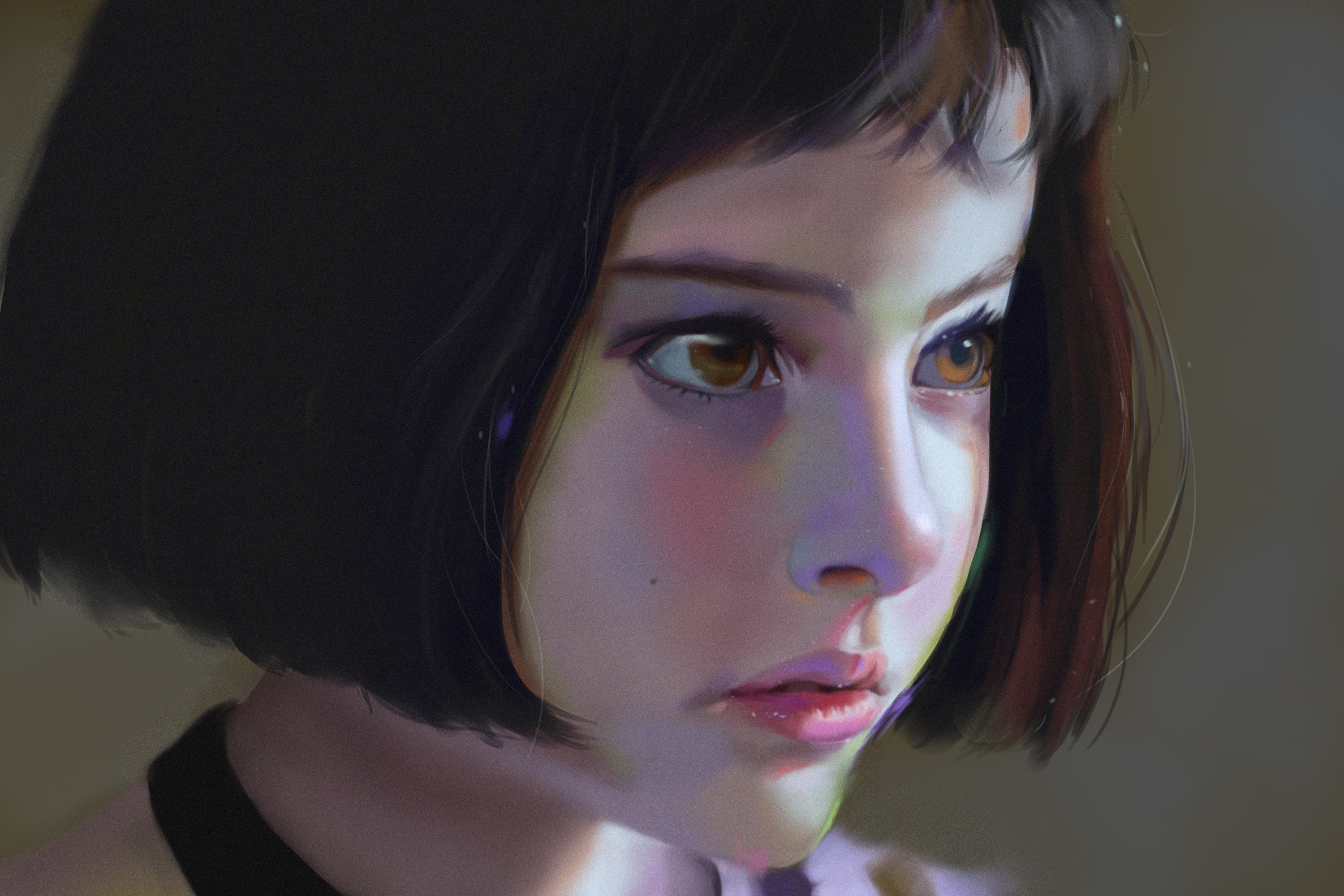 Painting of Mathilda Lando from Leon HD Wallpaper