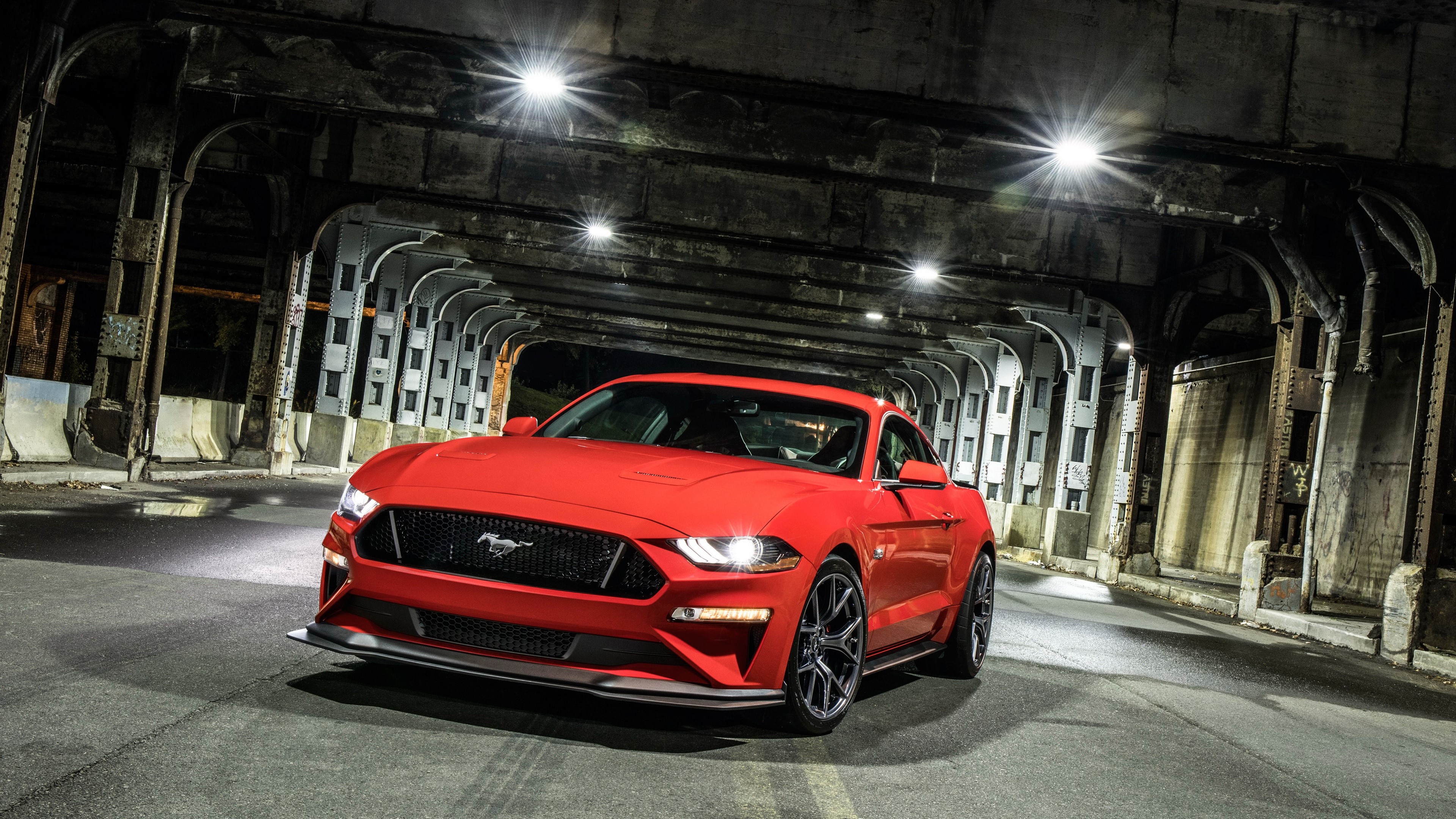 Red 2018 Ford Mustang GT Level 2 Performance Pack HD Wallpaper