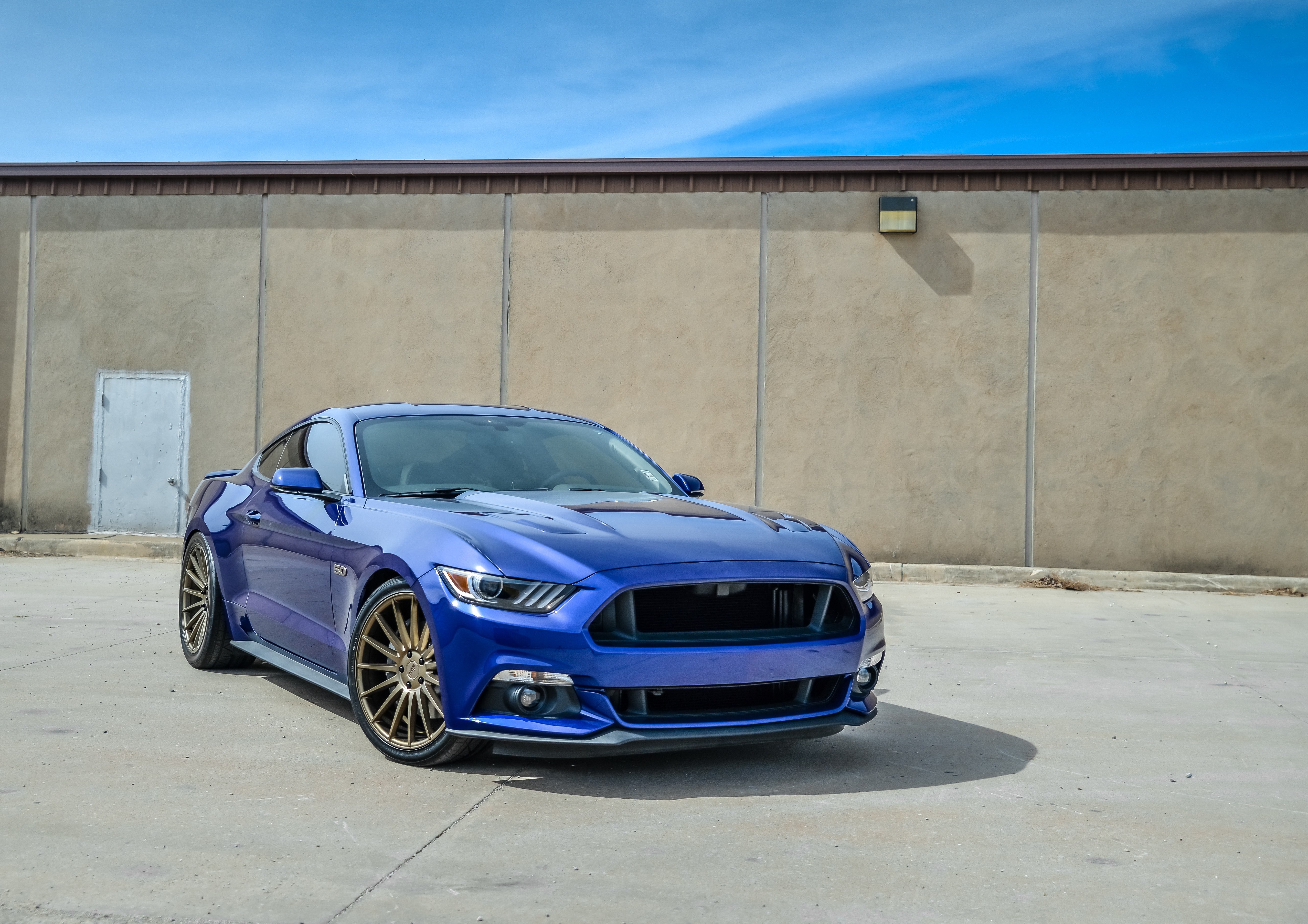 Blue Ford Mustang GT HD Wallpaper