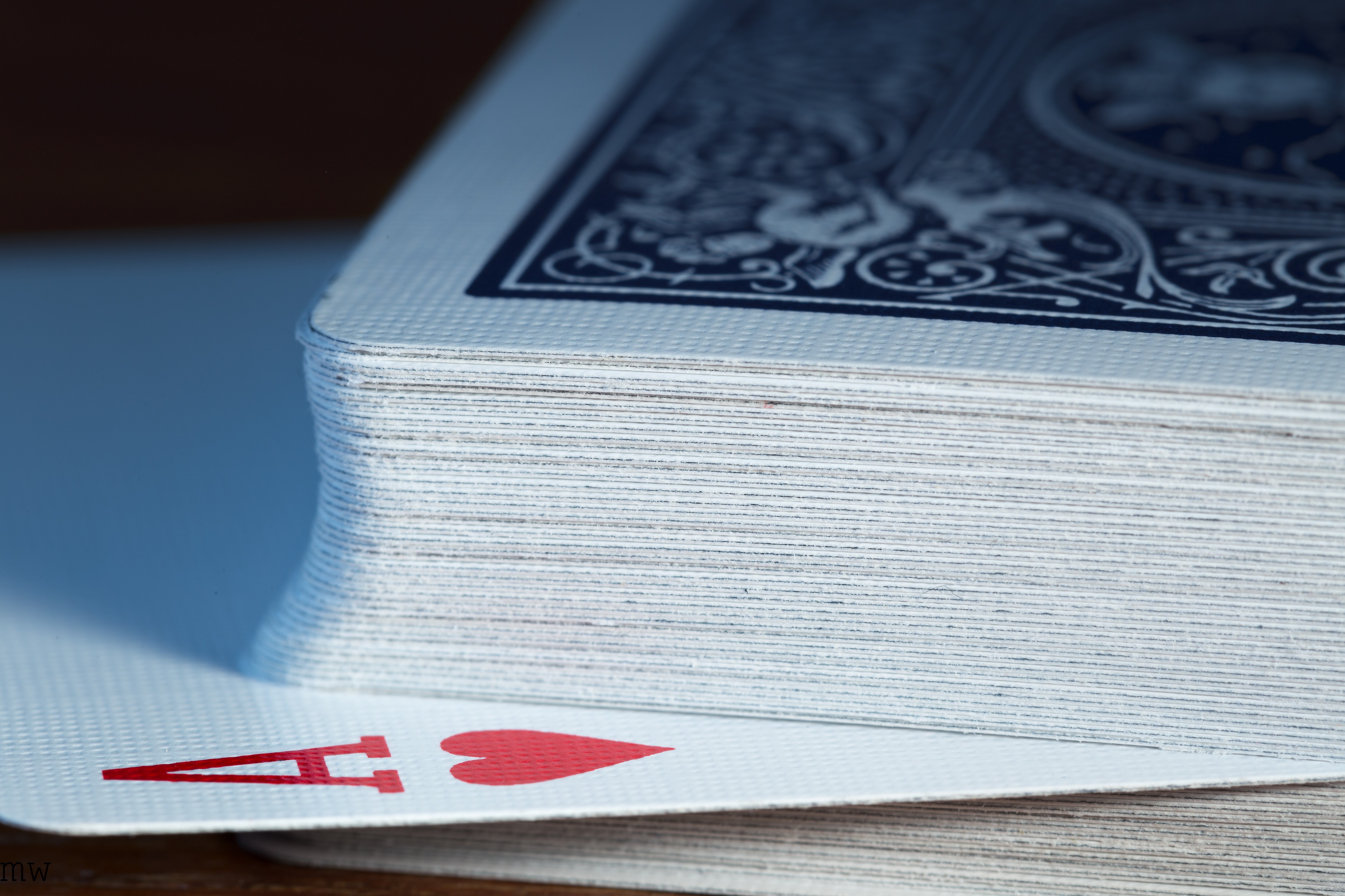 Ace of Hearts Card and Deck Macro HD Wallpaper