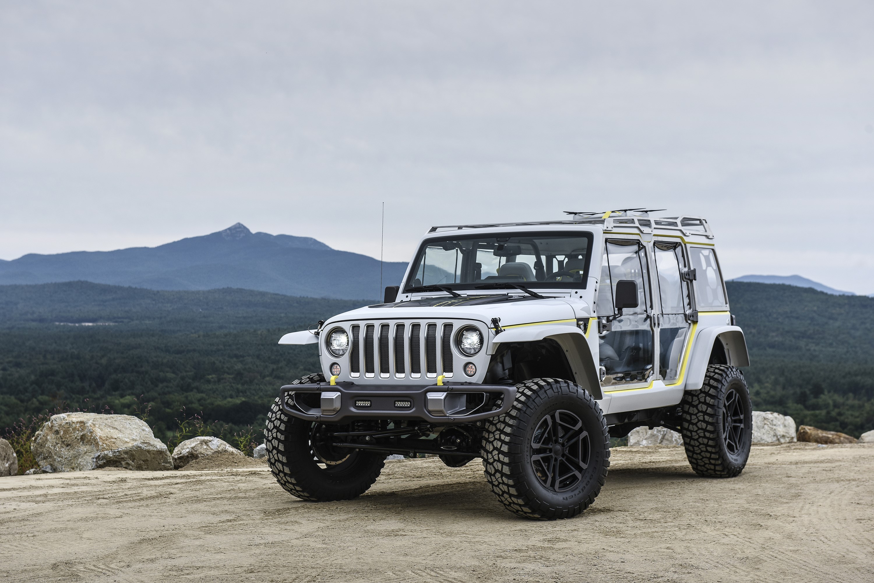 White Jeep Wrangler 2017 Safari Concept HD Wallpaper