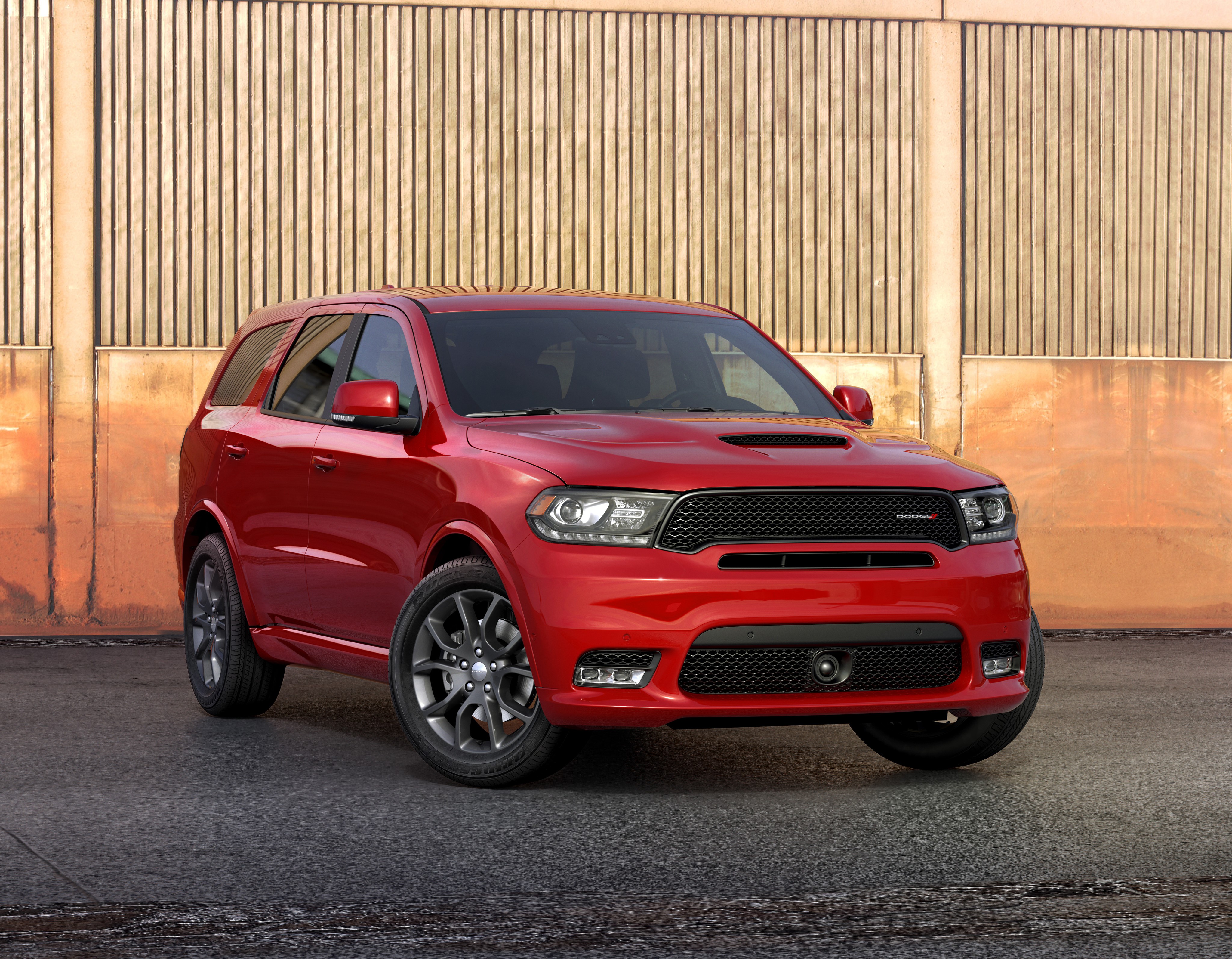Red 2018 Dodge Durango R-T Redline HD Wallpaper