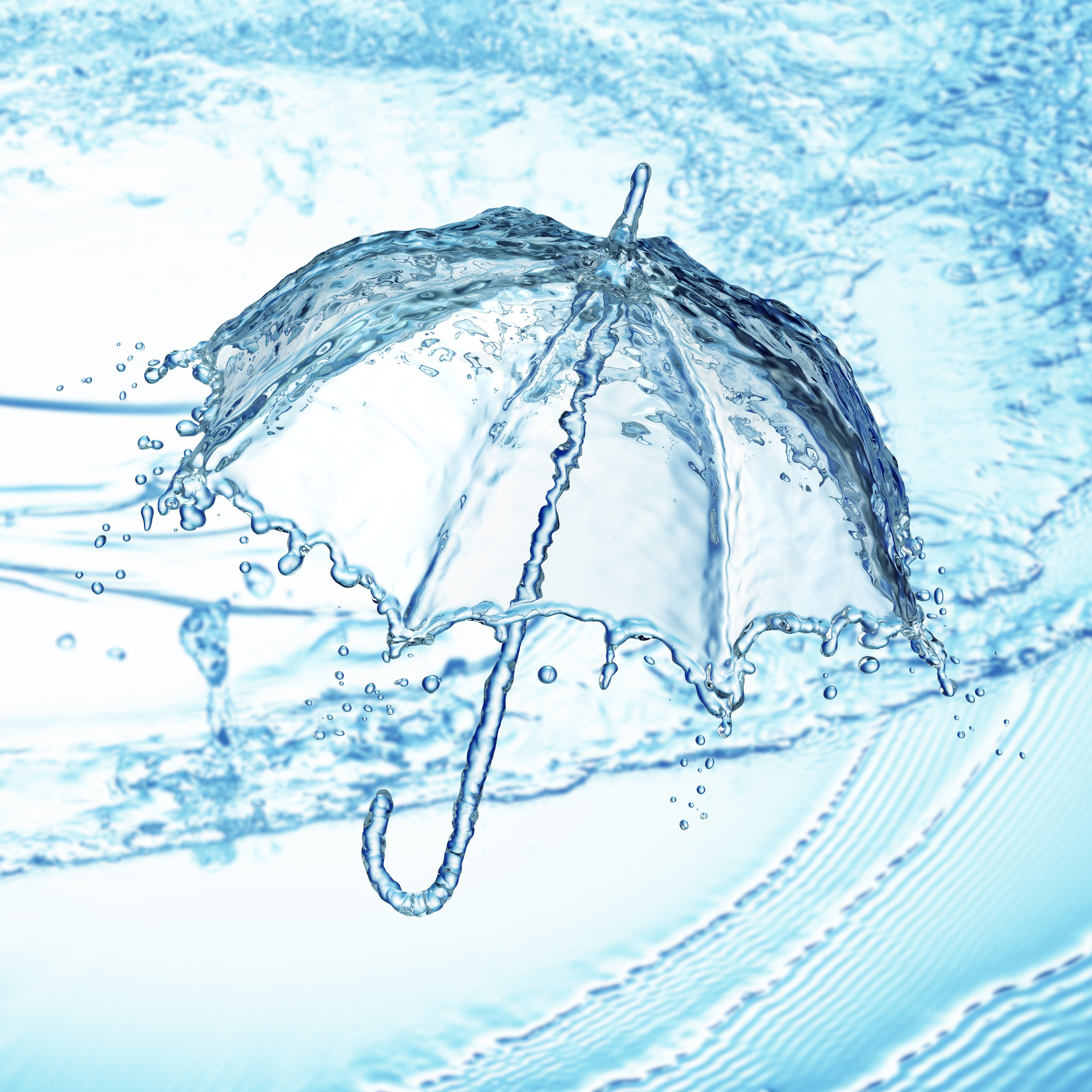 Water Umbrella HD Wallpaper