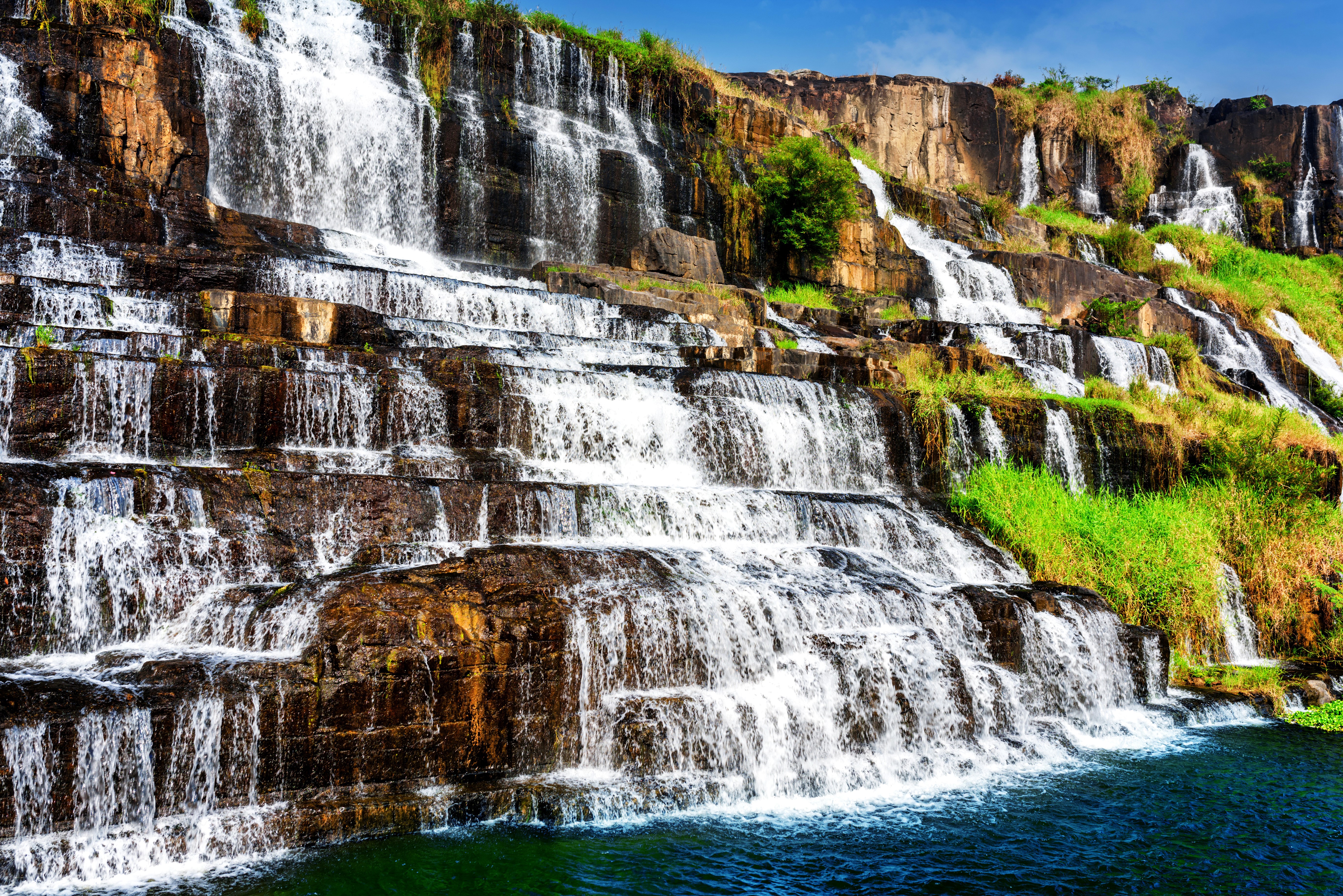 Pongour Waterfall in Vietnam HD Wallpaper