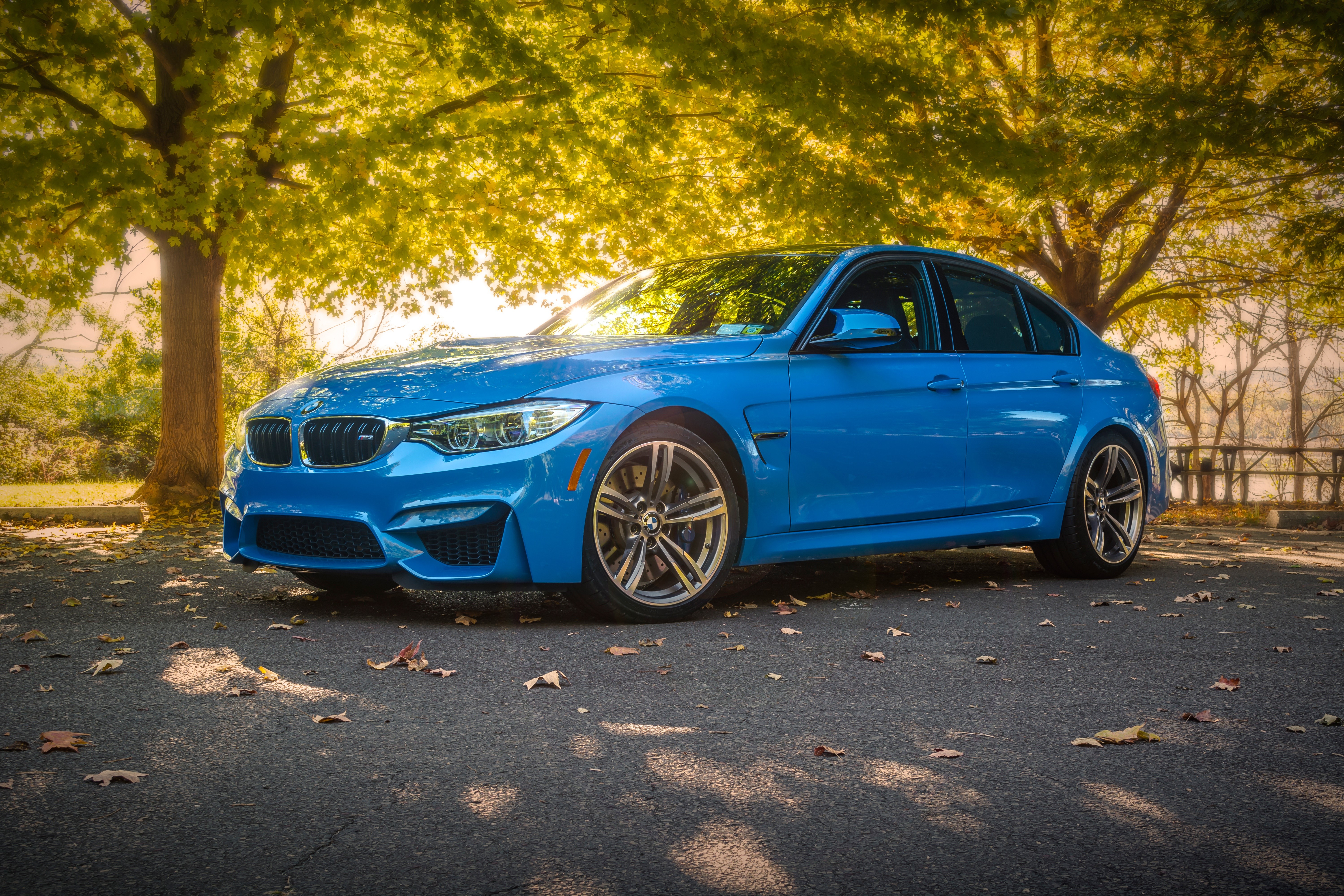 Light Blue BMW M3 Sedan HD Wallpaper