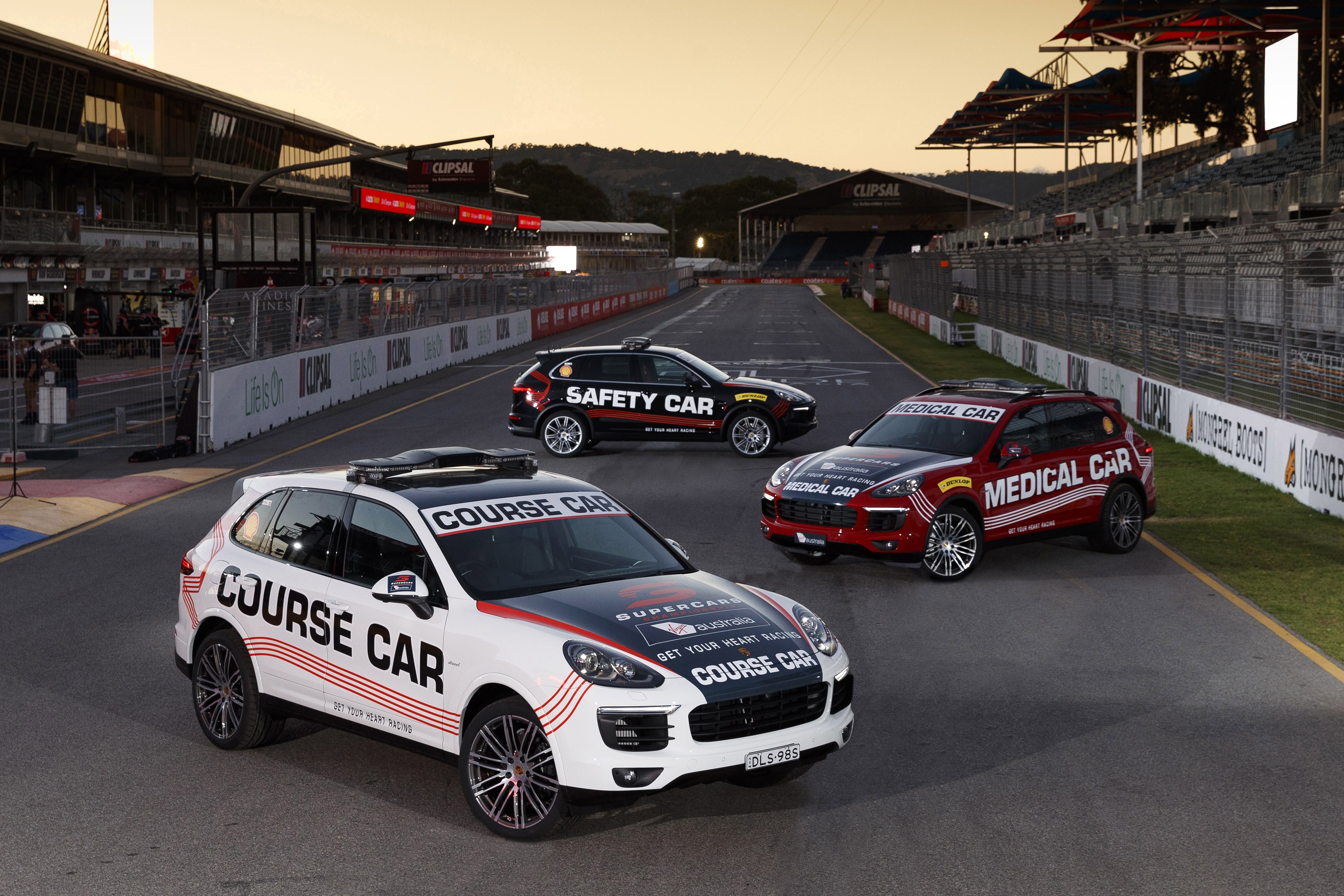 Porsche Cayenne Safety and Medical Cars at Clipsal HD Wallpaper
