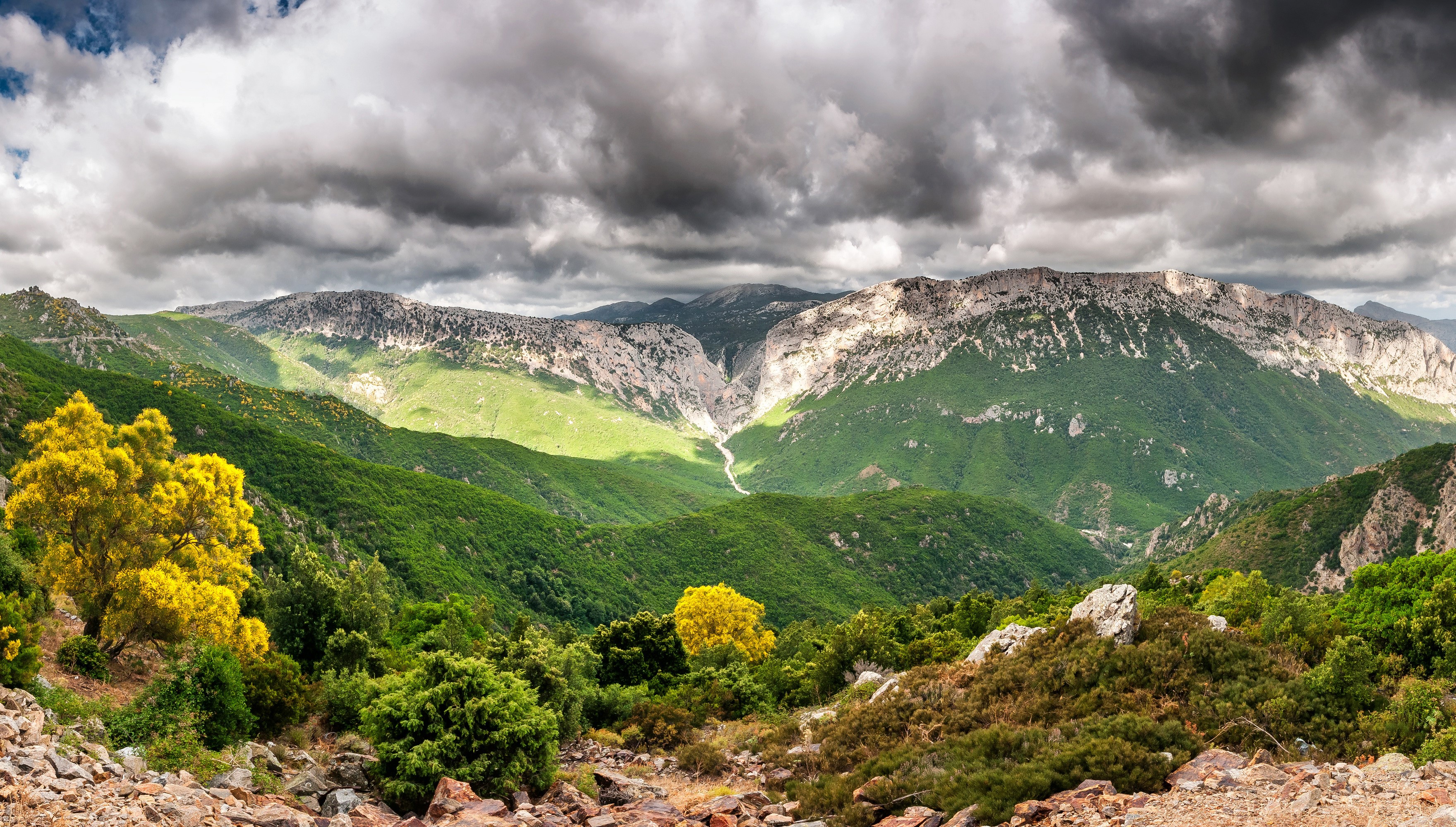 Canyon Gorropu, Italy, Mountains, Scenery HD Wallpaper