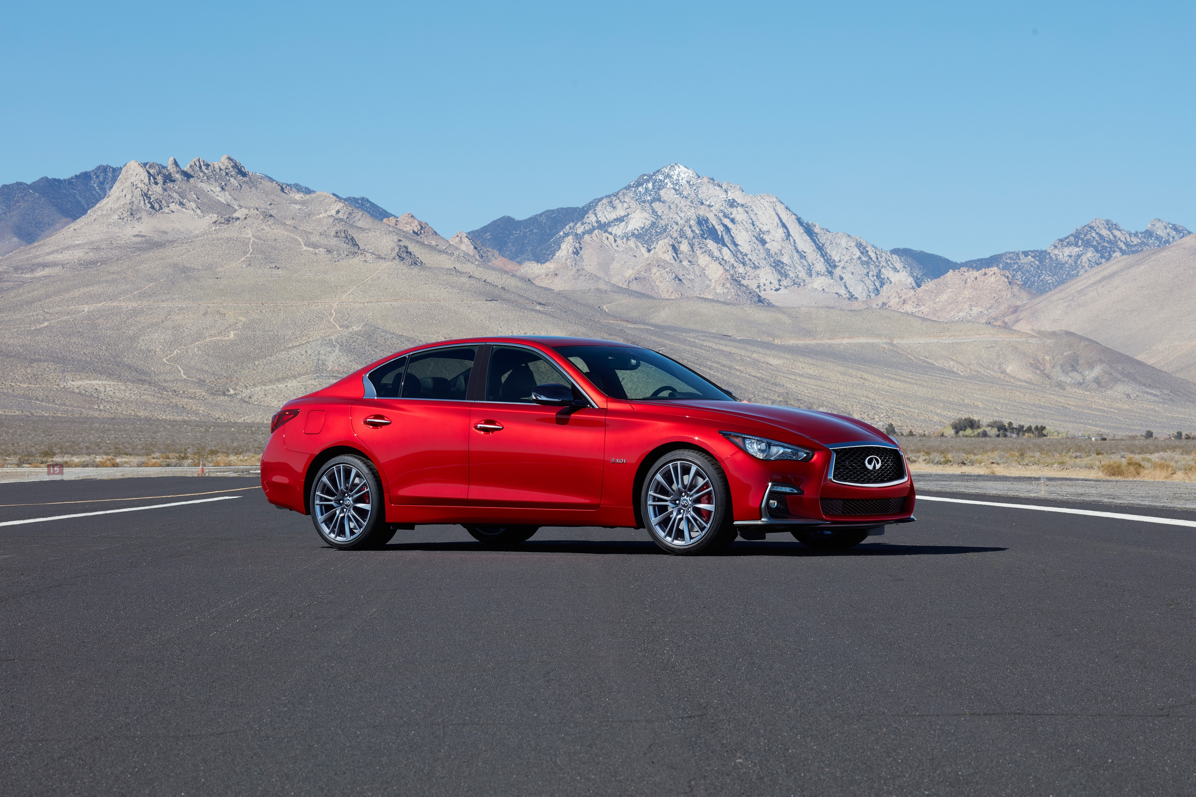 4K 2018 Infiniti Q50 Red Sport 400 HD Wallpaper