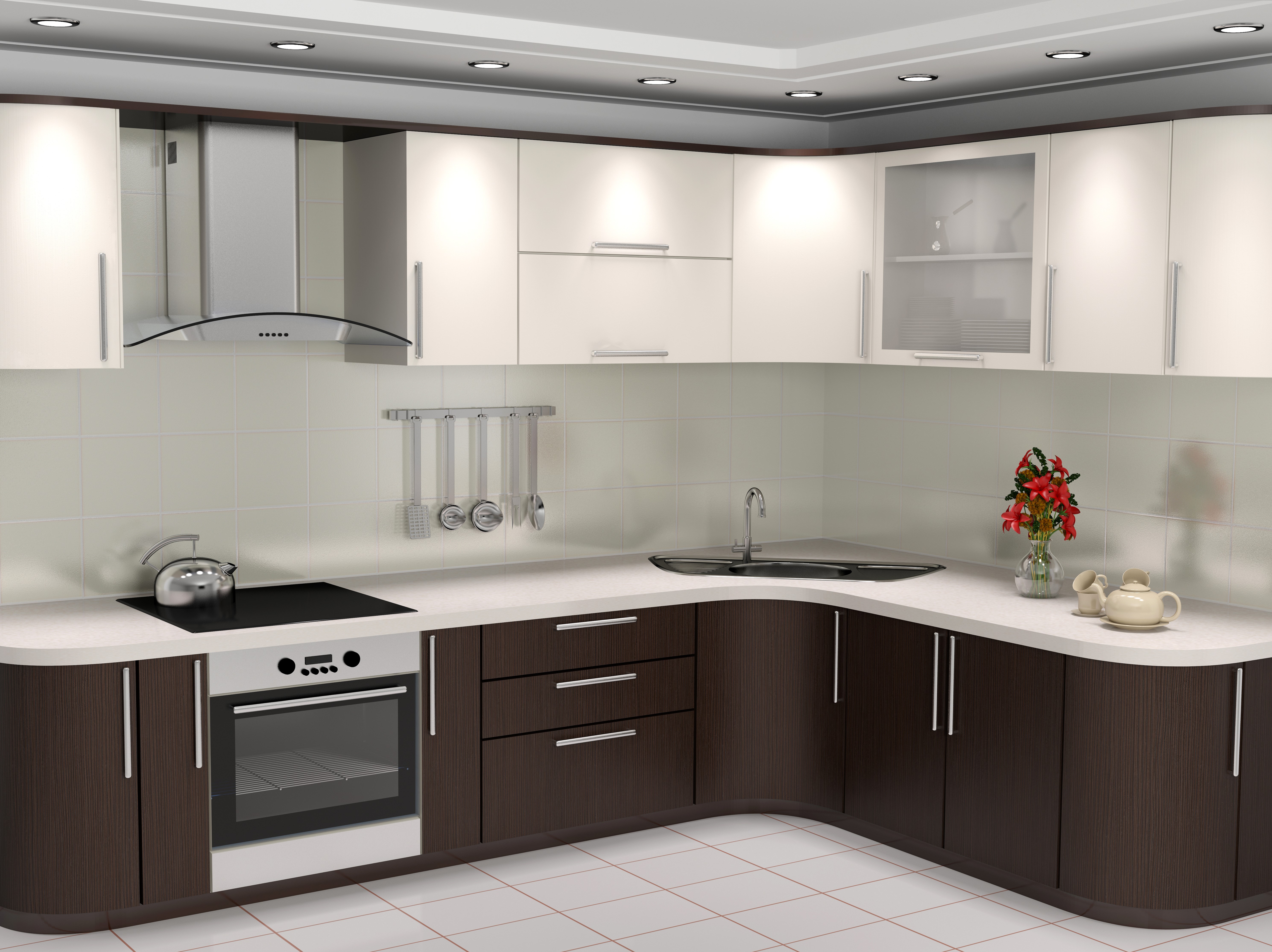 Modern Kitchen Interior Design HD Wallpaper