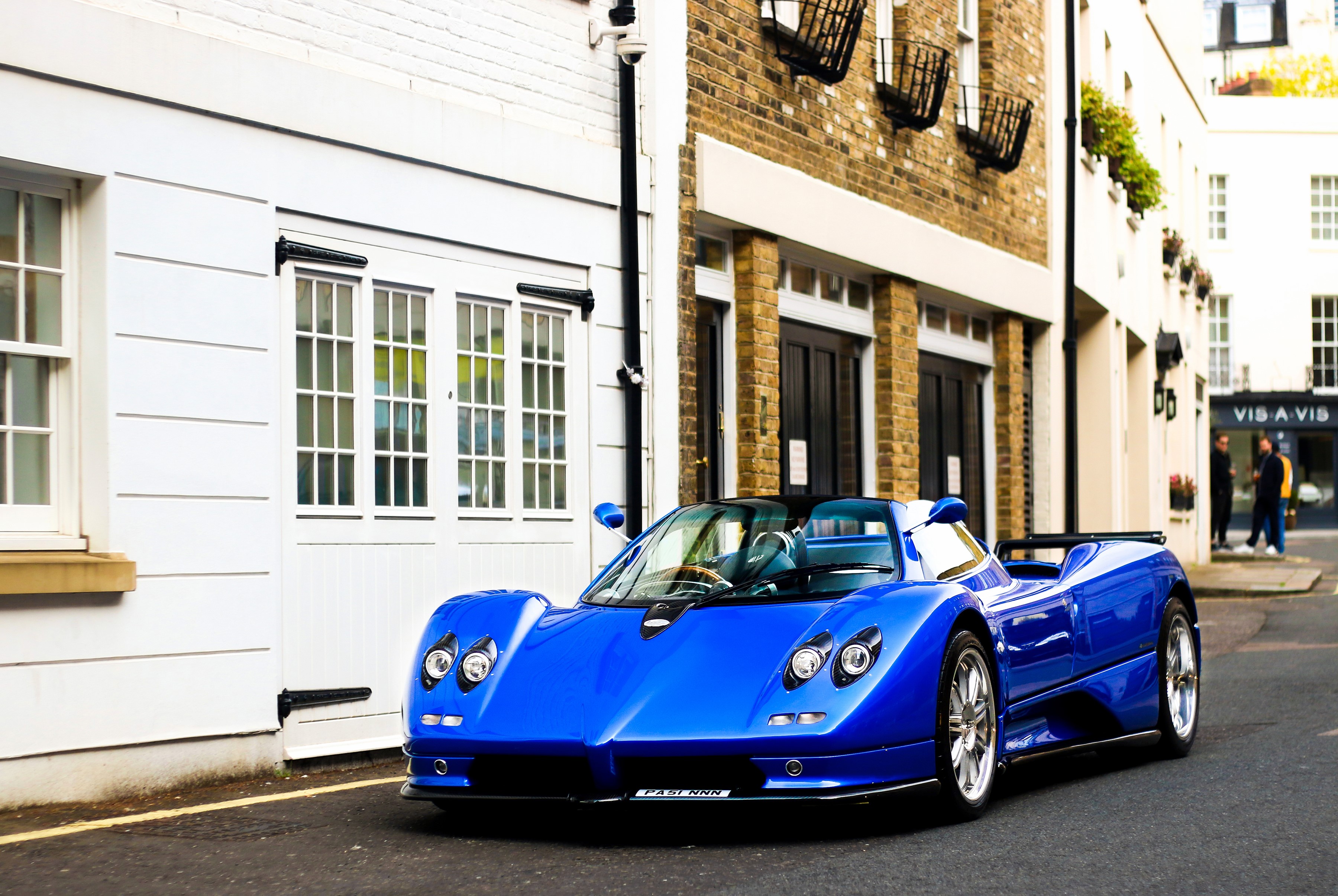 Blue Pagani Zonda C12 S 7.3 Roadster HD Wallpaper