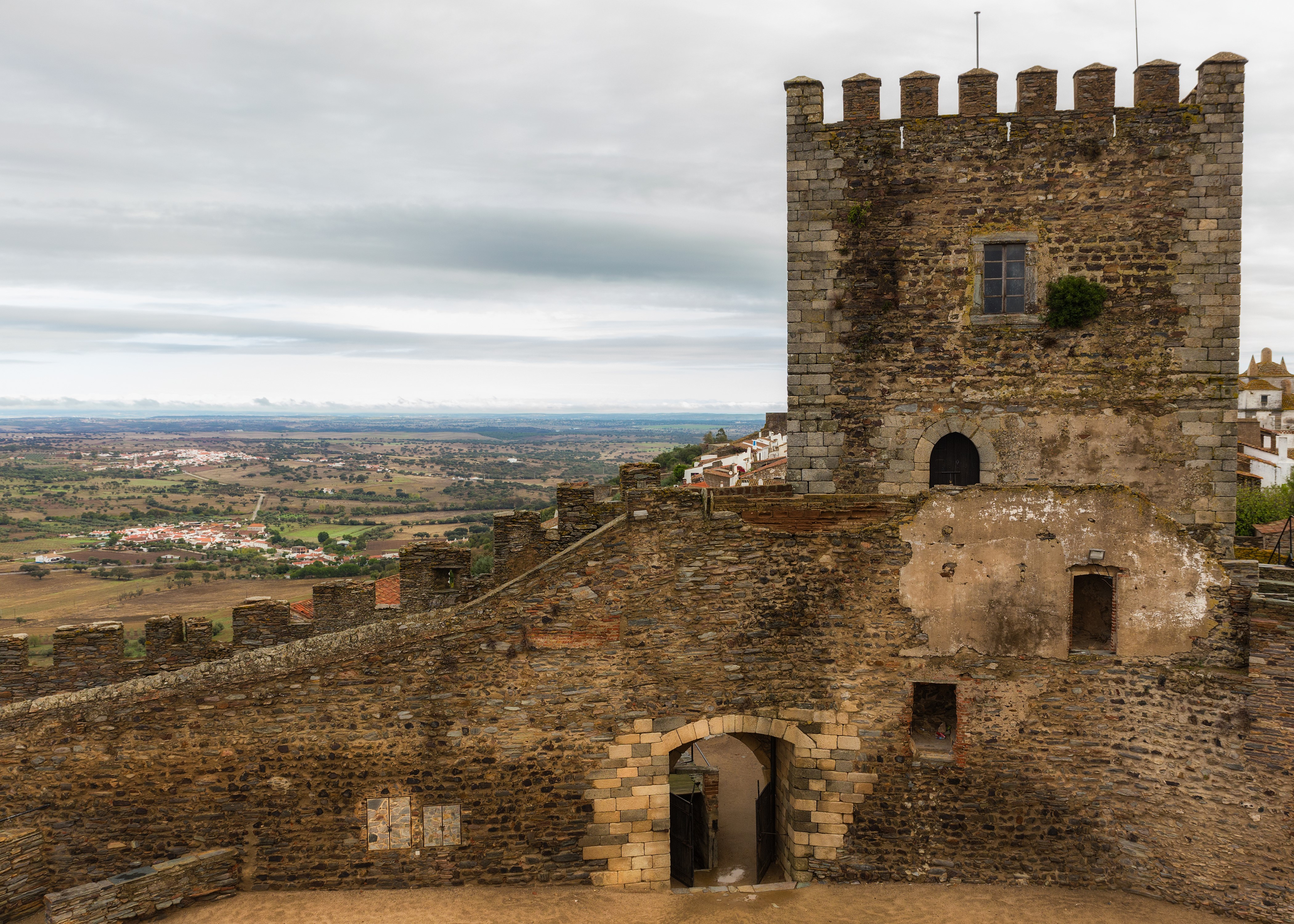 Castle of Monsaraz, Portugal HD Wallpaper