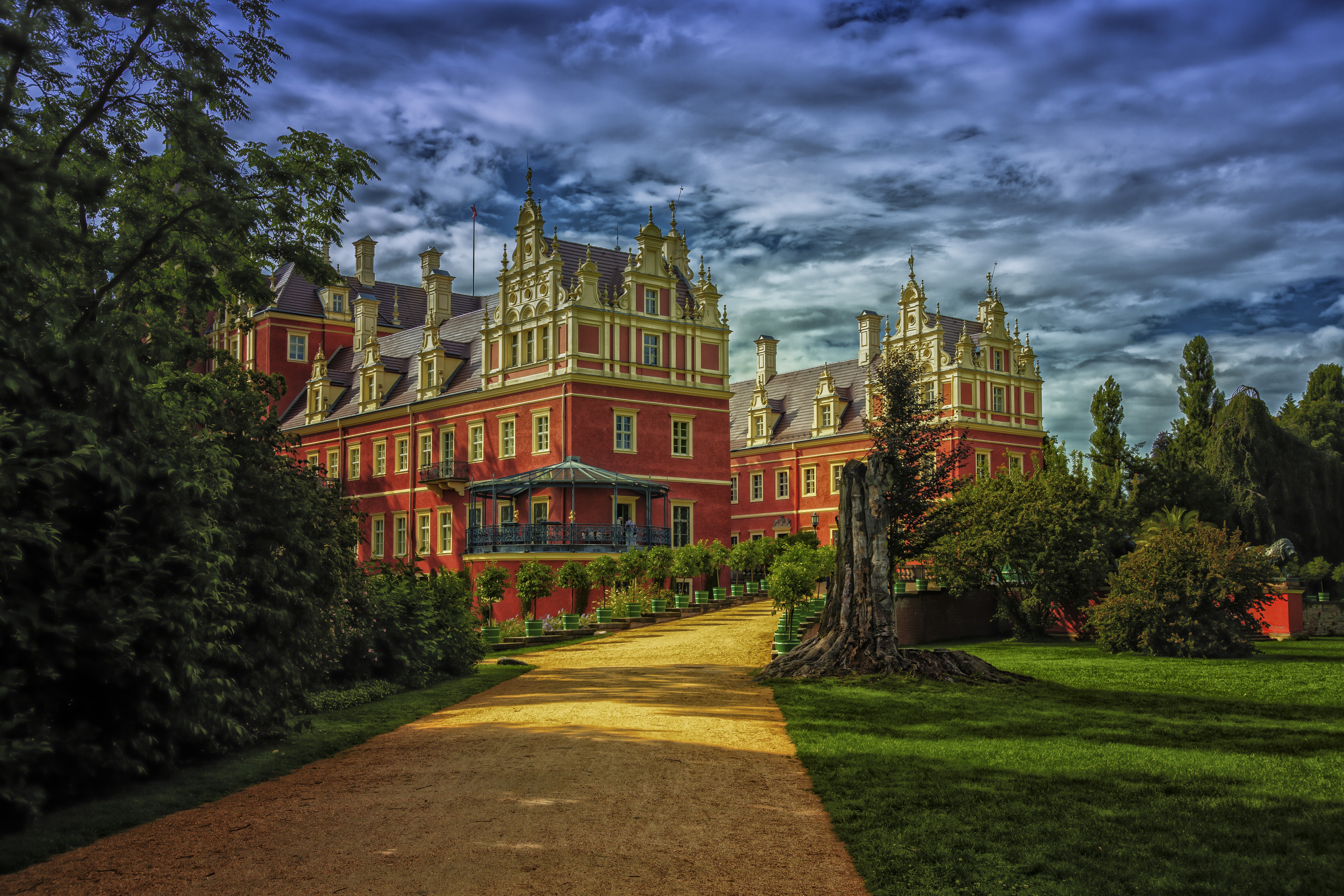 Bad Muskau Palace in Germany HD Wallpaper