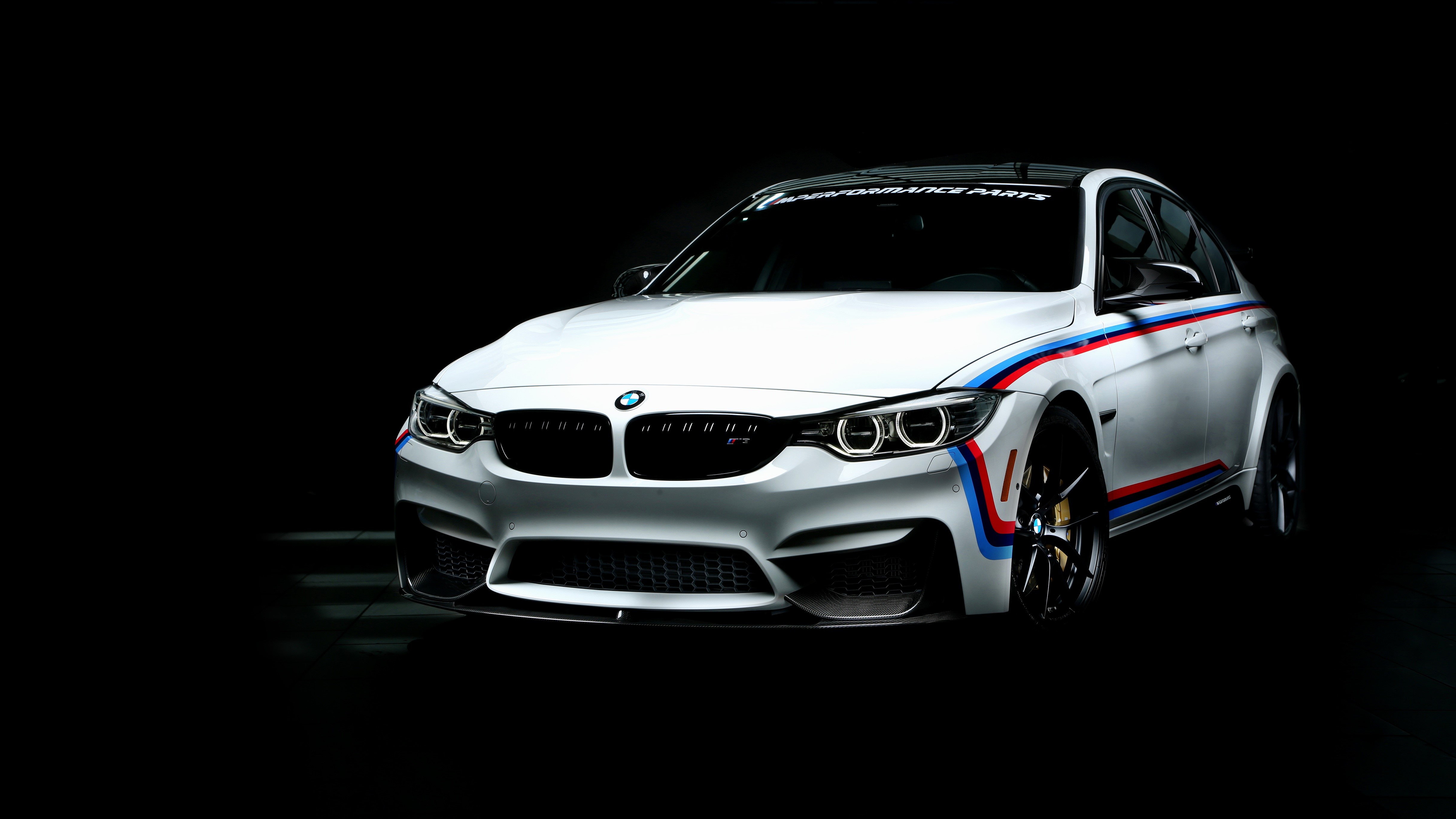4K White BMW M3 F80 with M Performance Parts HD Wallpaper