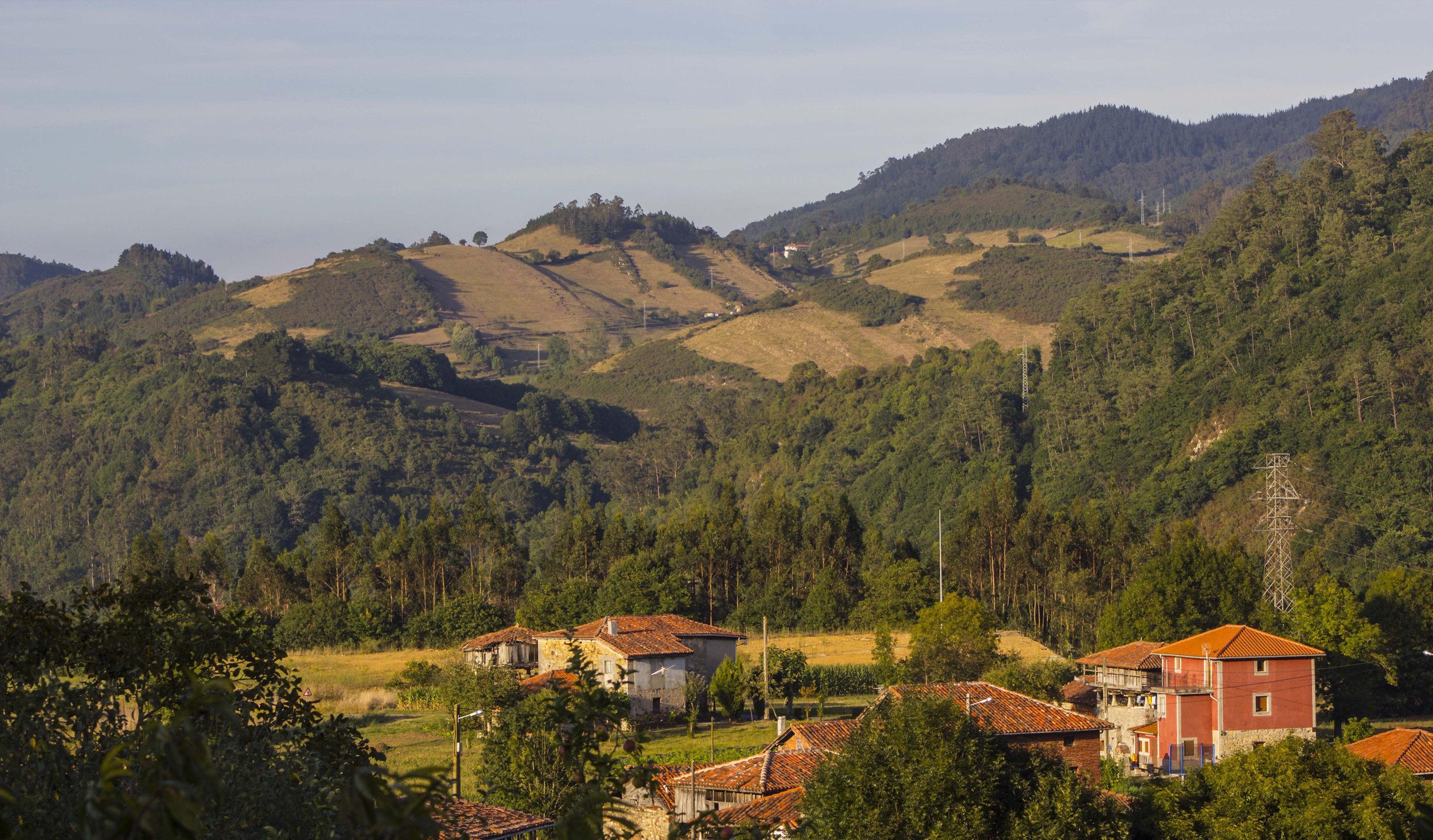 Houses in Sobrerriba, Asturias, Spain HD Wallpaper
