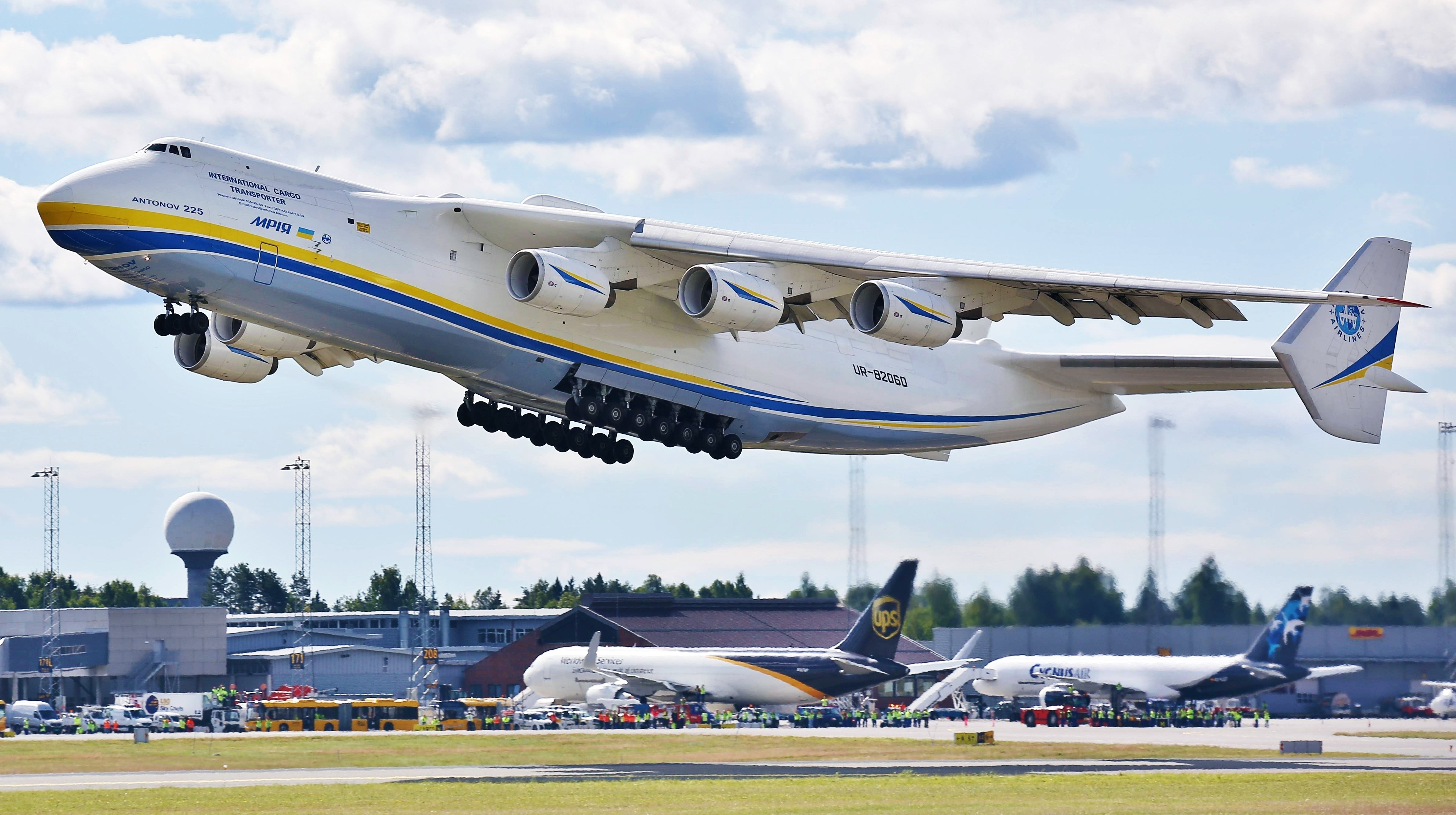 4K Antonov An-225 Mriya Takeoff Transport Aircraft HD Wallpaper
