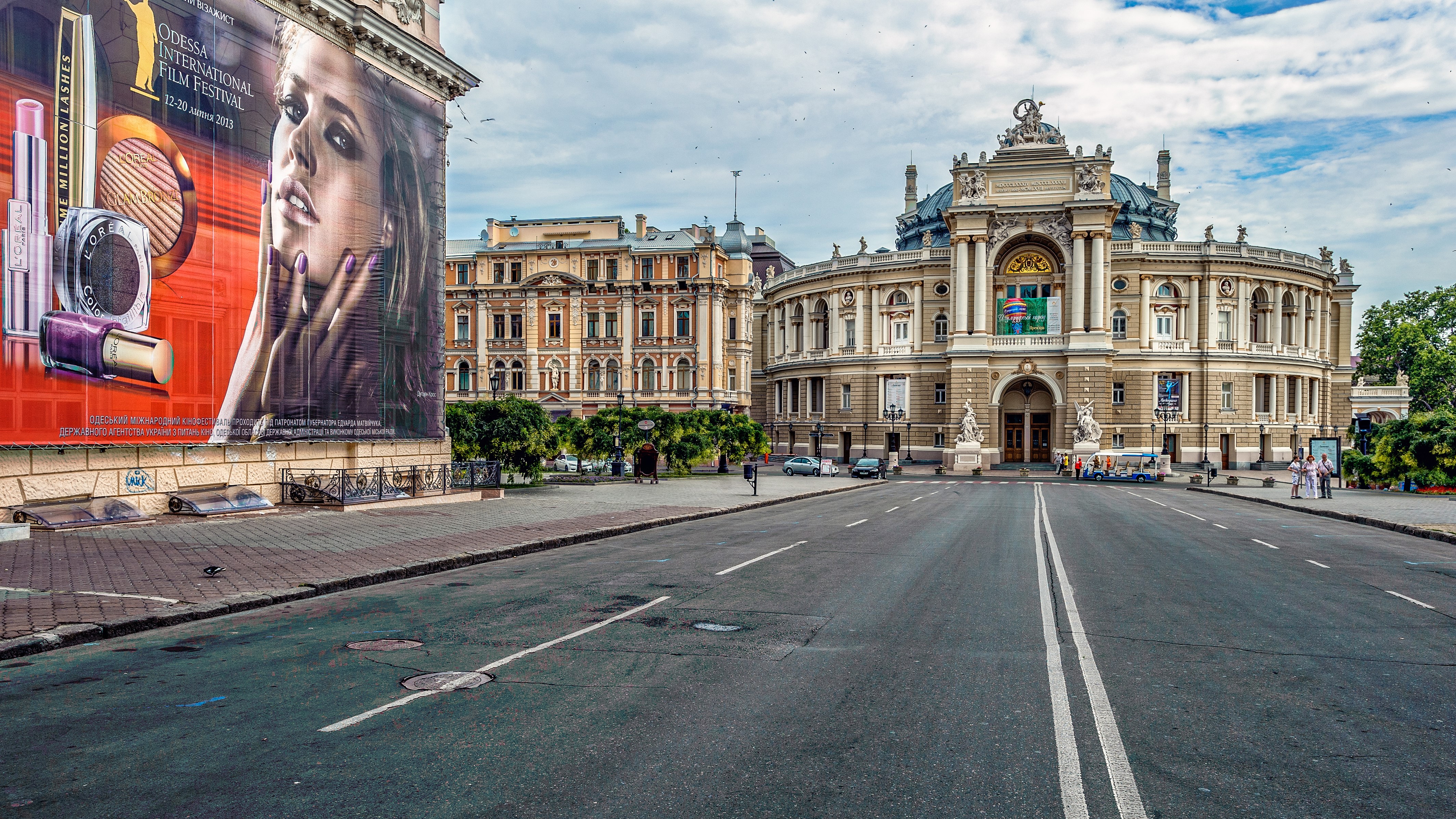 Odessa National Academic Theatre of Opera and Ballet, Ukraine HD Wallpaper