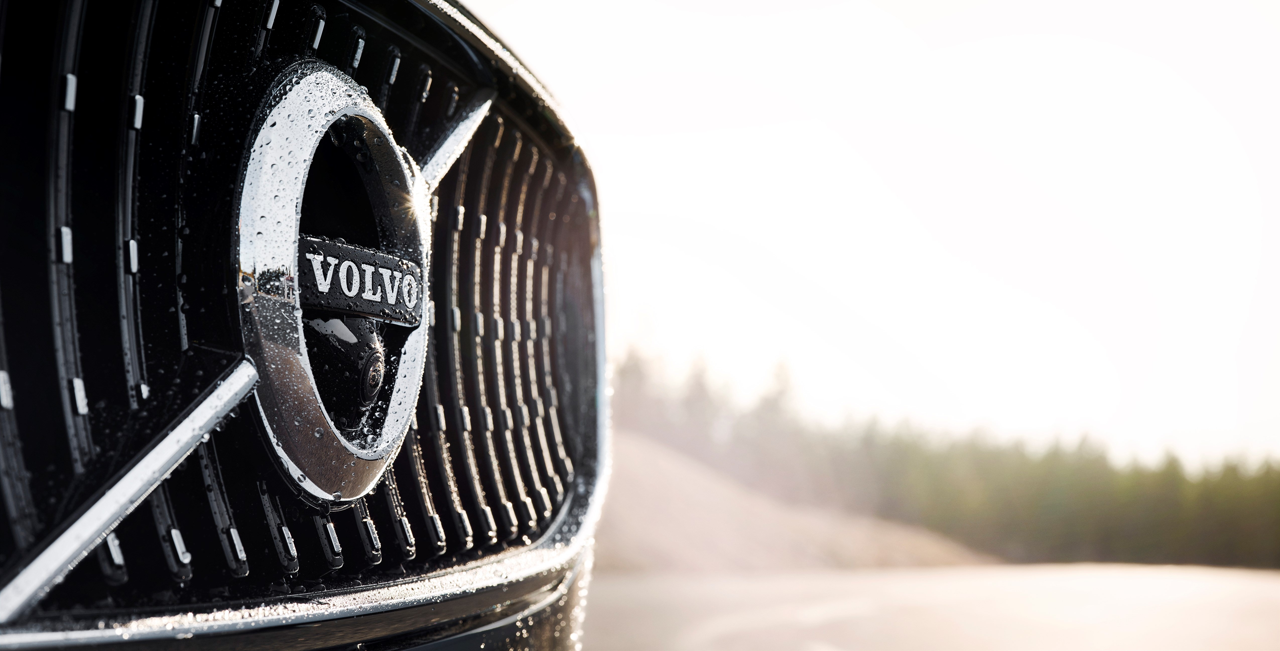 Volvo V90 Cross Country Logo Emblem Closeup HD Wallpaper