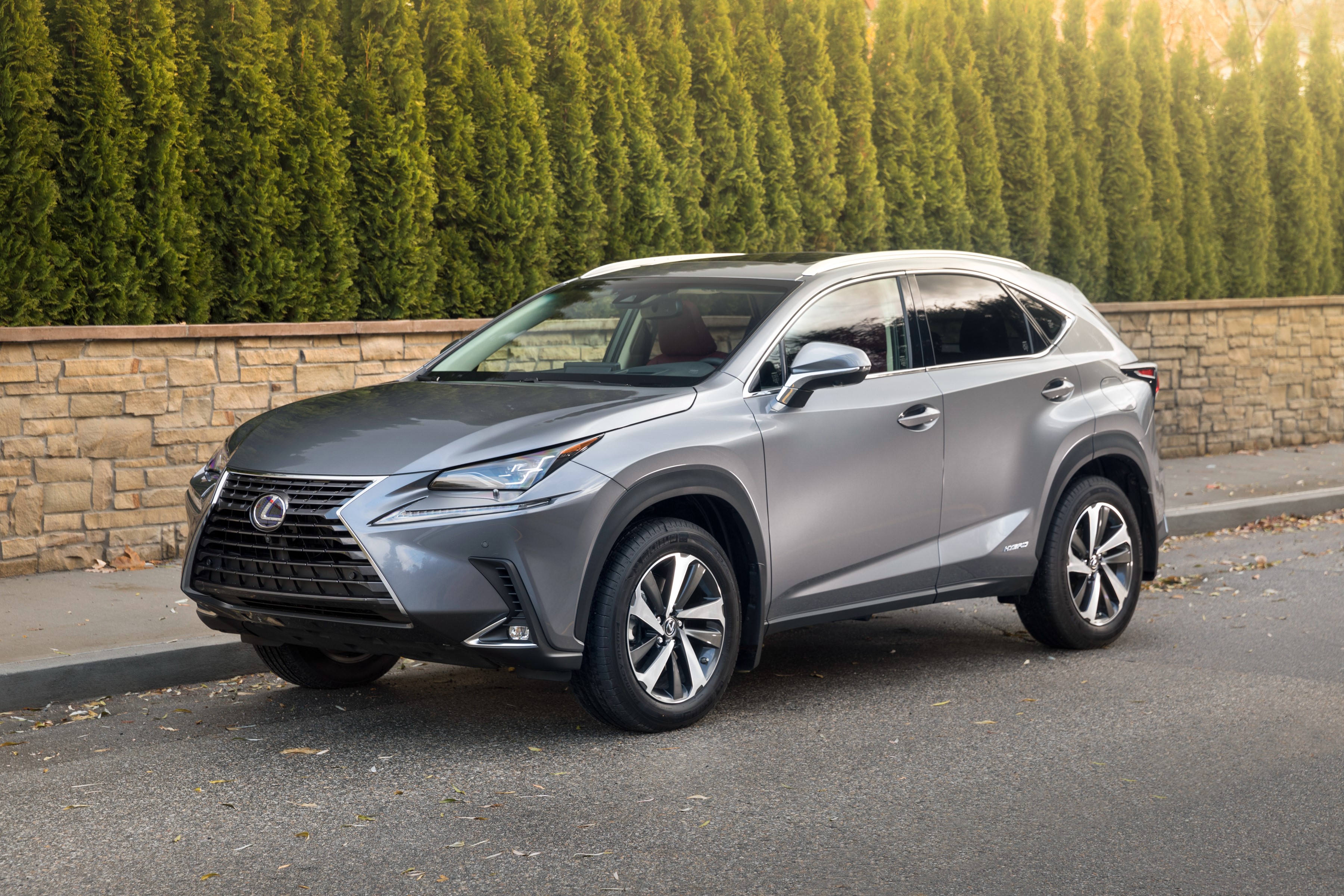 2018 Lexus NX 300h parked on a street HD Wallpaper