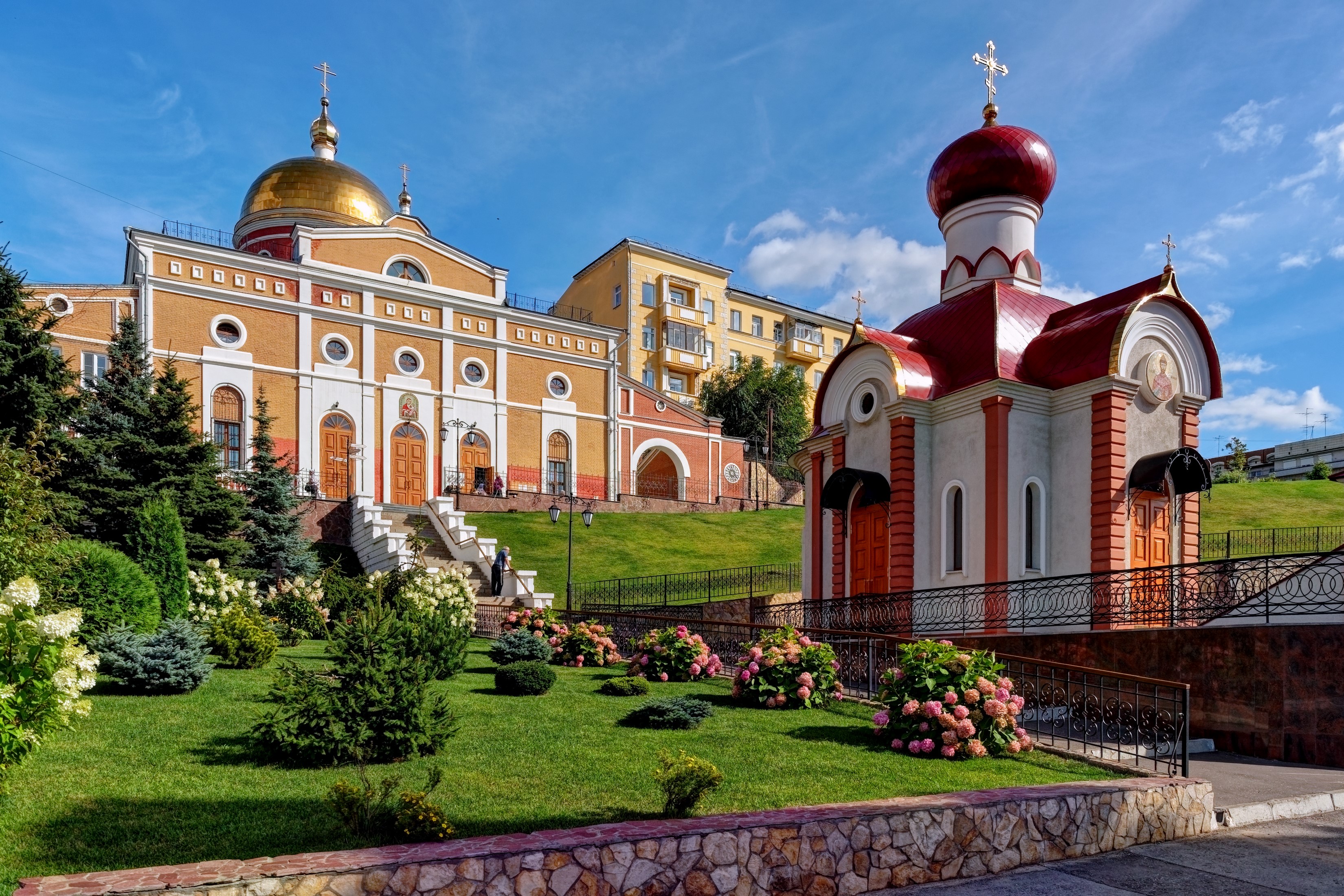 Samara Monastery of the Theotokos of Iveron, Russia HD Wallpaper