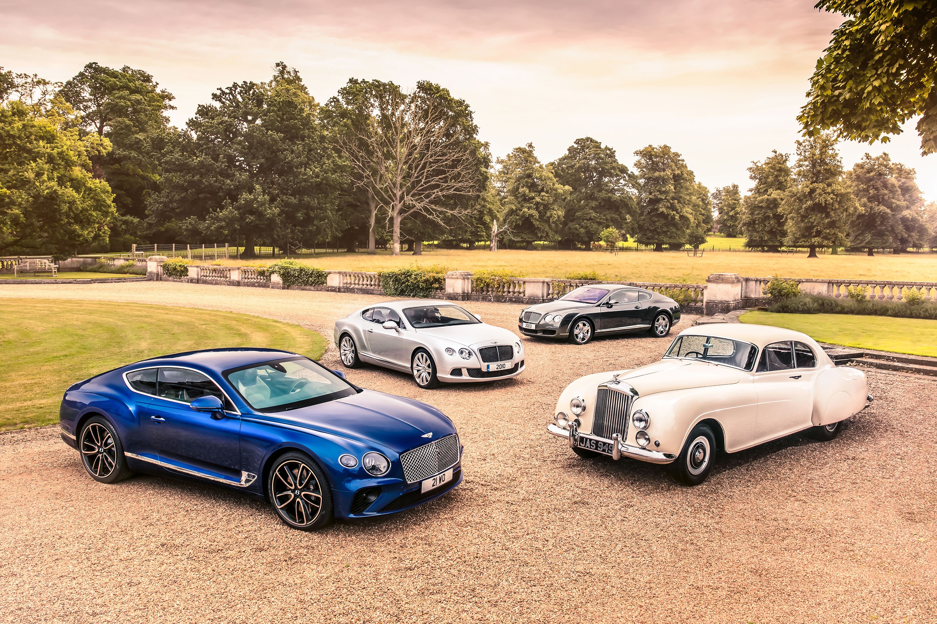 Bentley Continental GT, R-Type, and S1 Continental HD Wallpaper