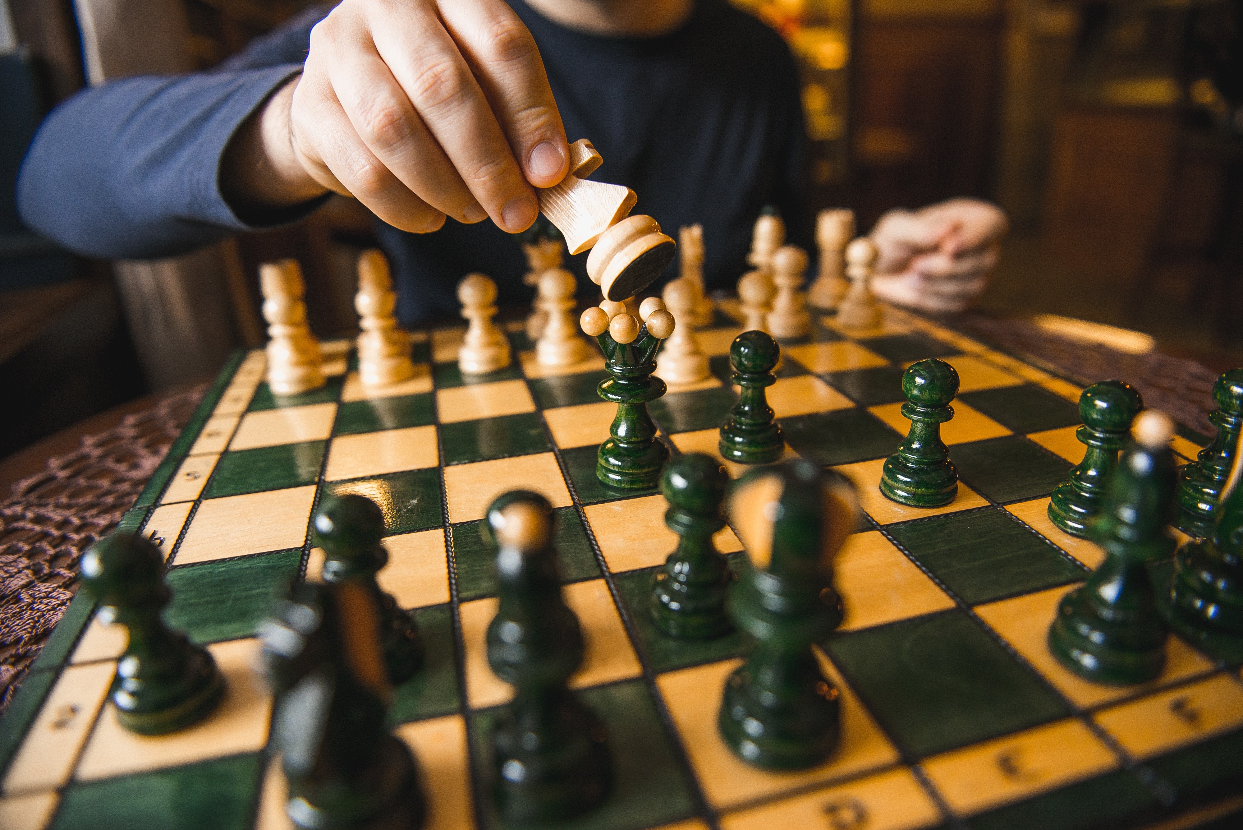 4K Chess Closeup HD Wallpaper
