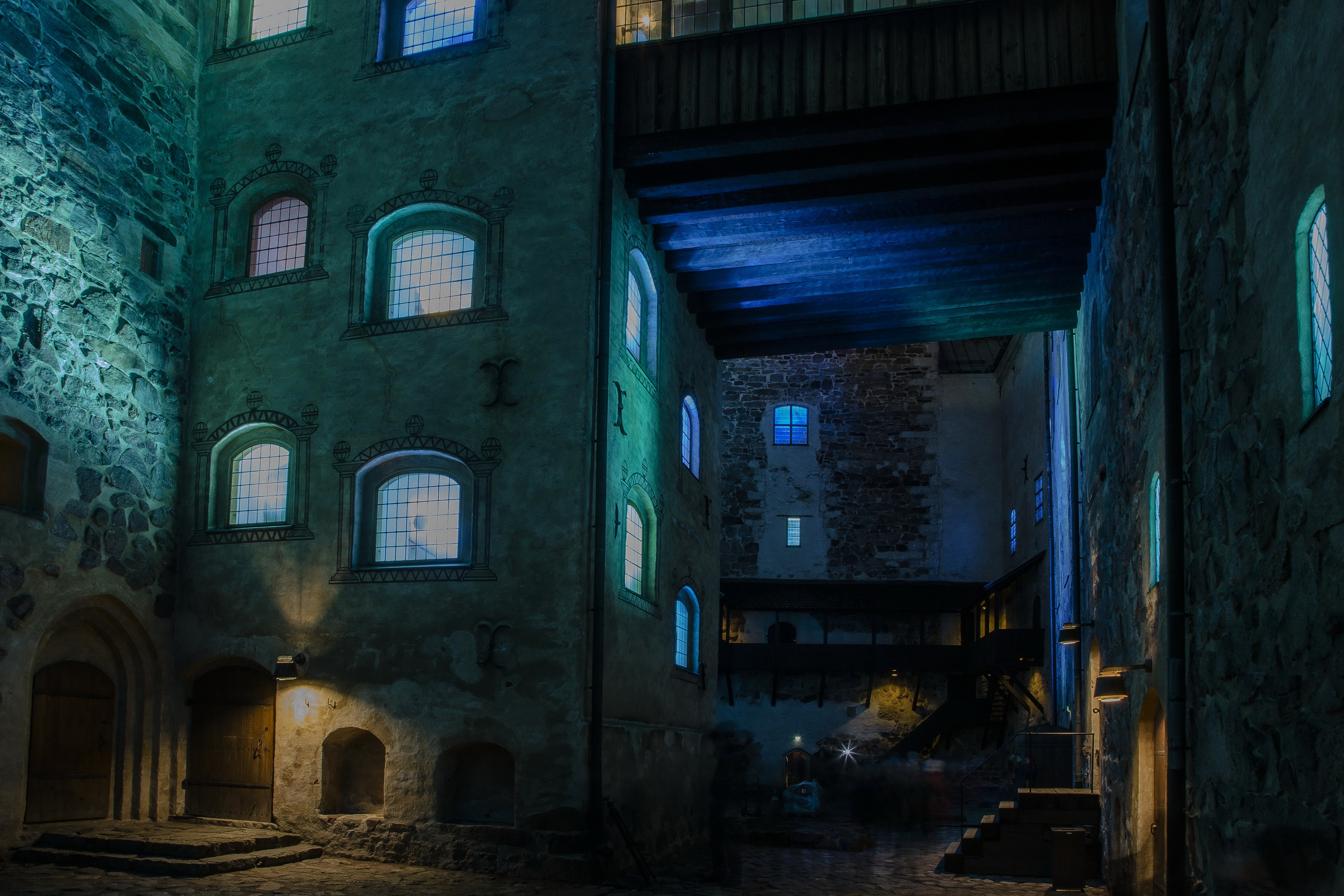 4K Turku Castle at Night, Finland HD Wallpaper