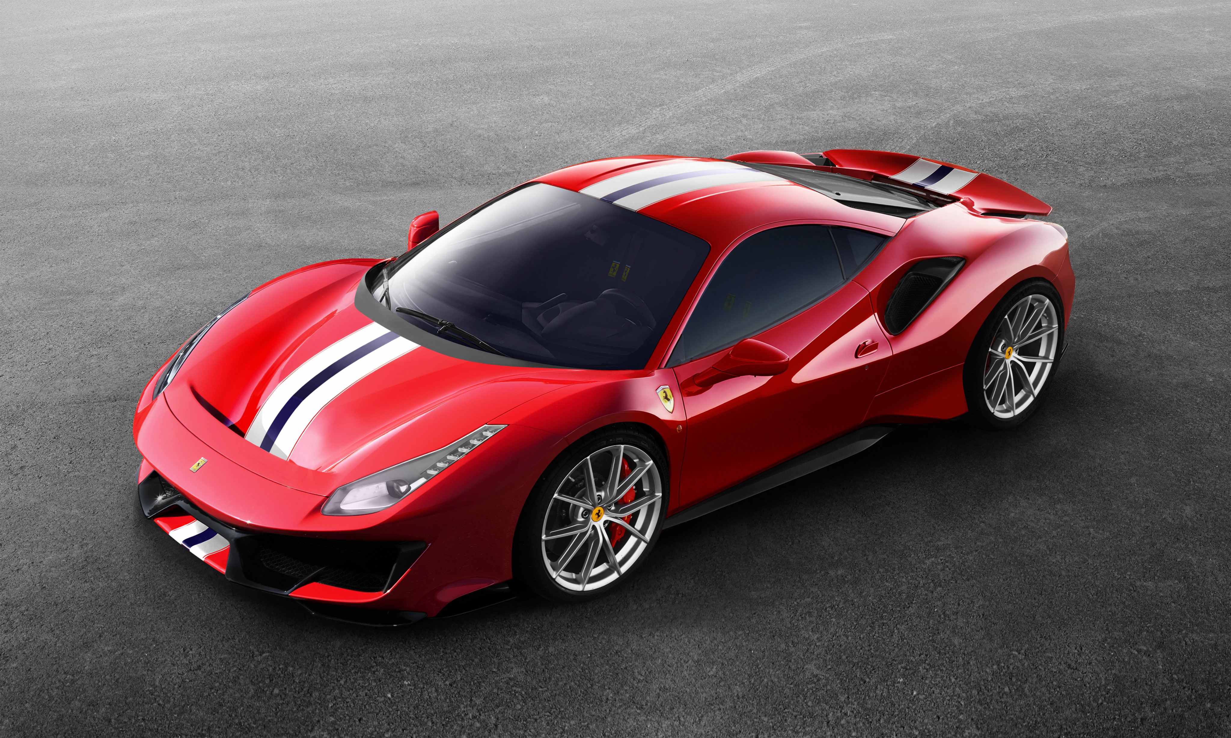 Red 2018 Ferrari 488 Pista HD Wallpaper
