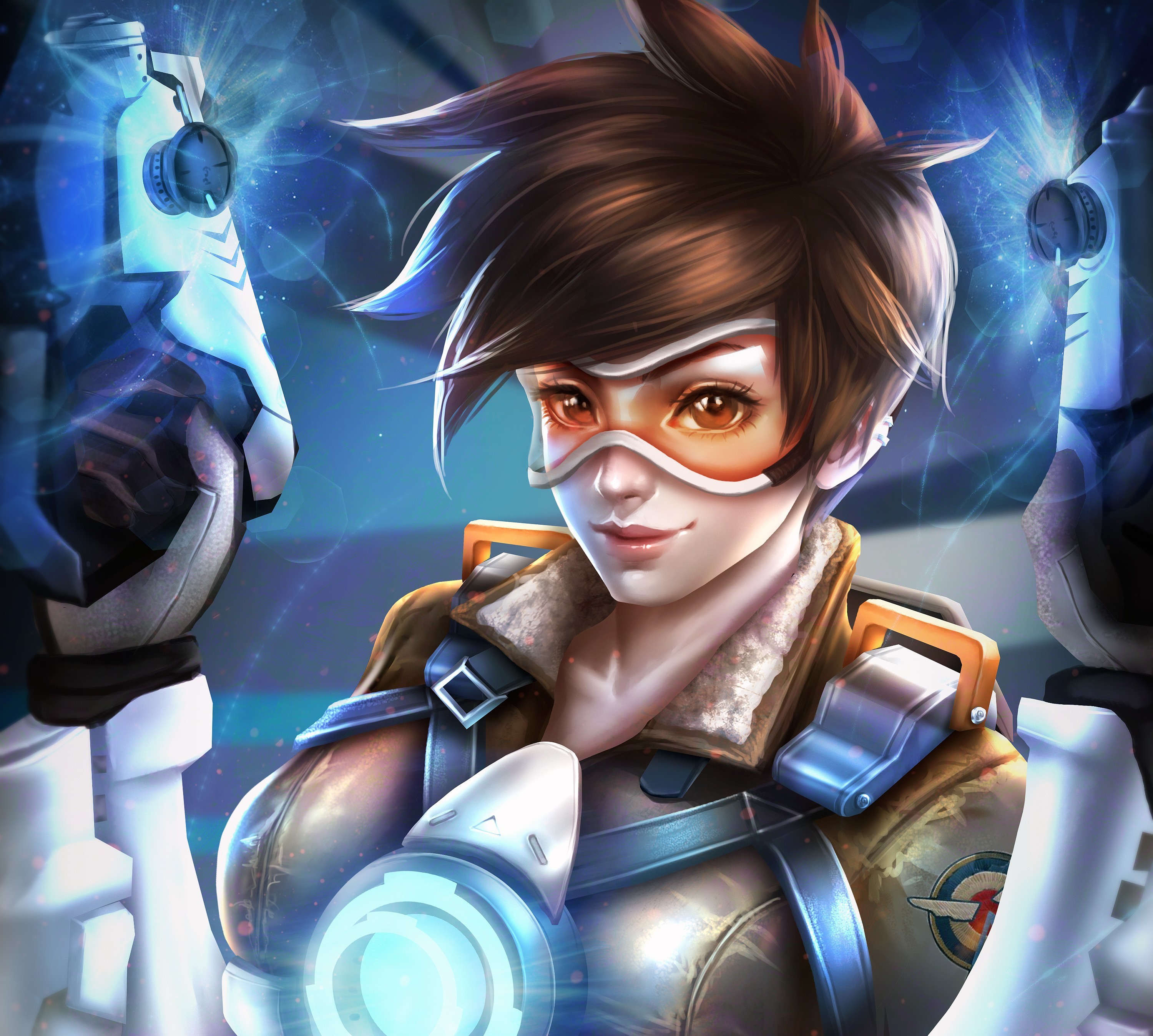 Tracer from Overwatch with chronal accelerator HD Wallpaper