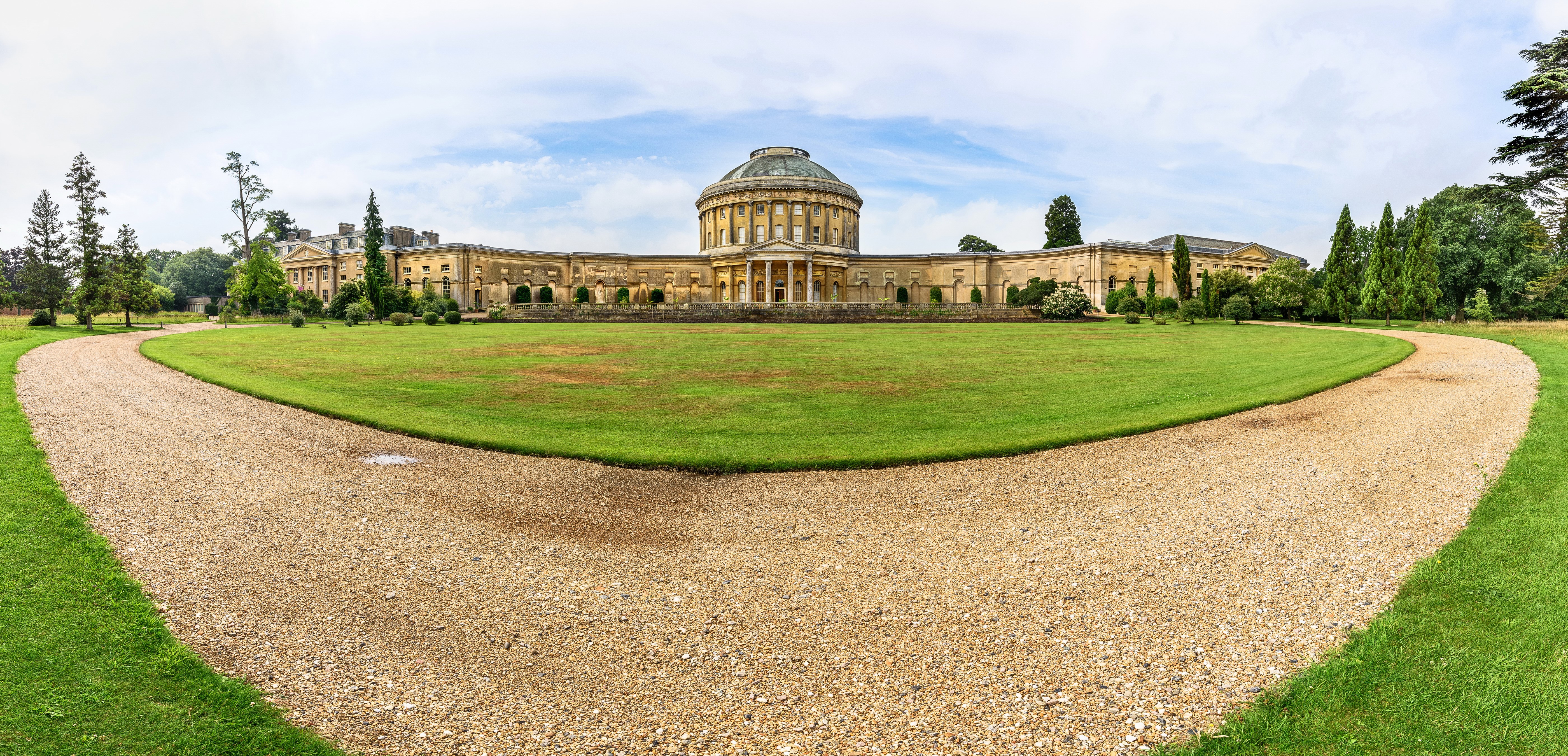 Ickworth House England Palace Lawn HD Wallpaper