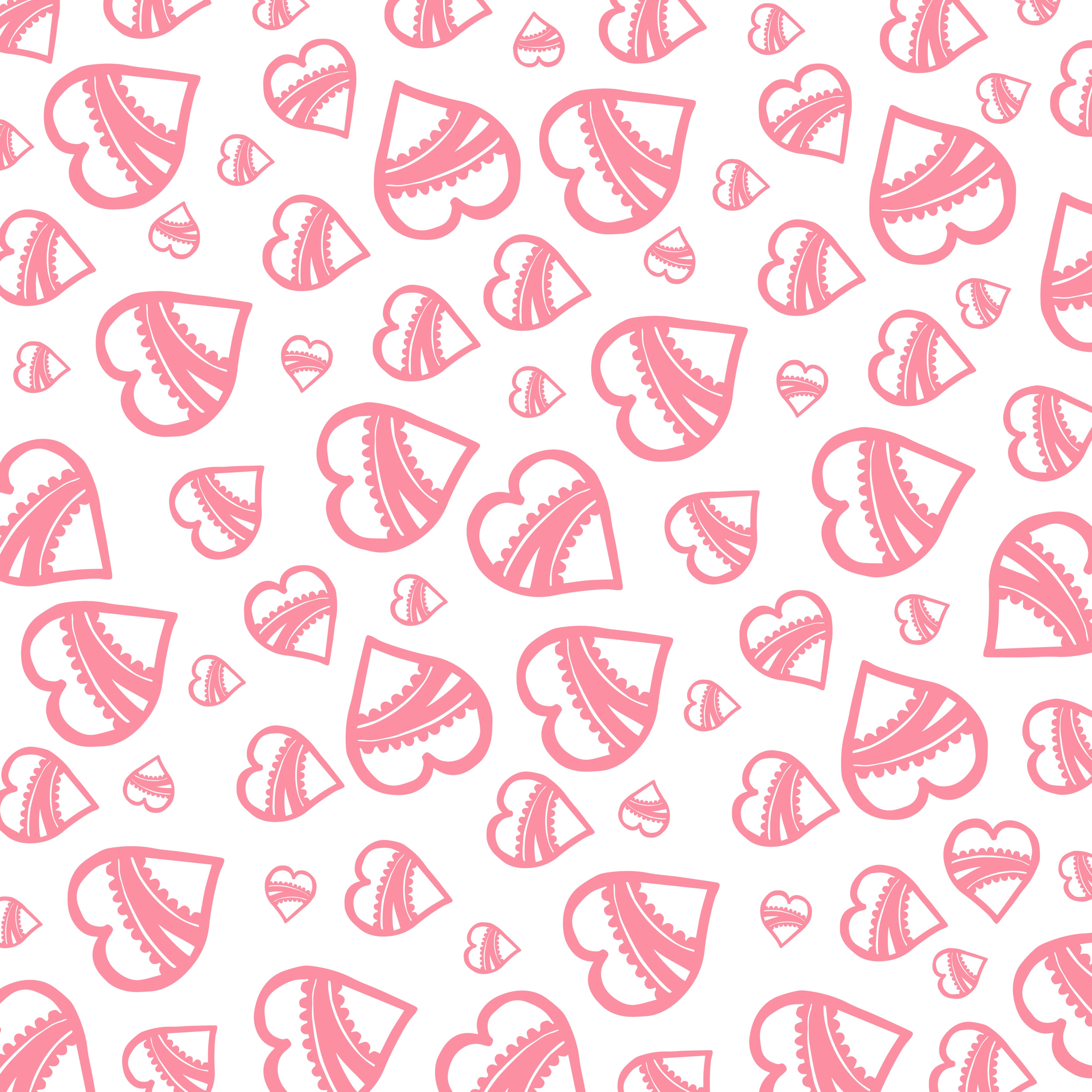 Pink hearts texture HD Wallpaper