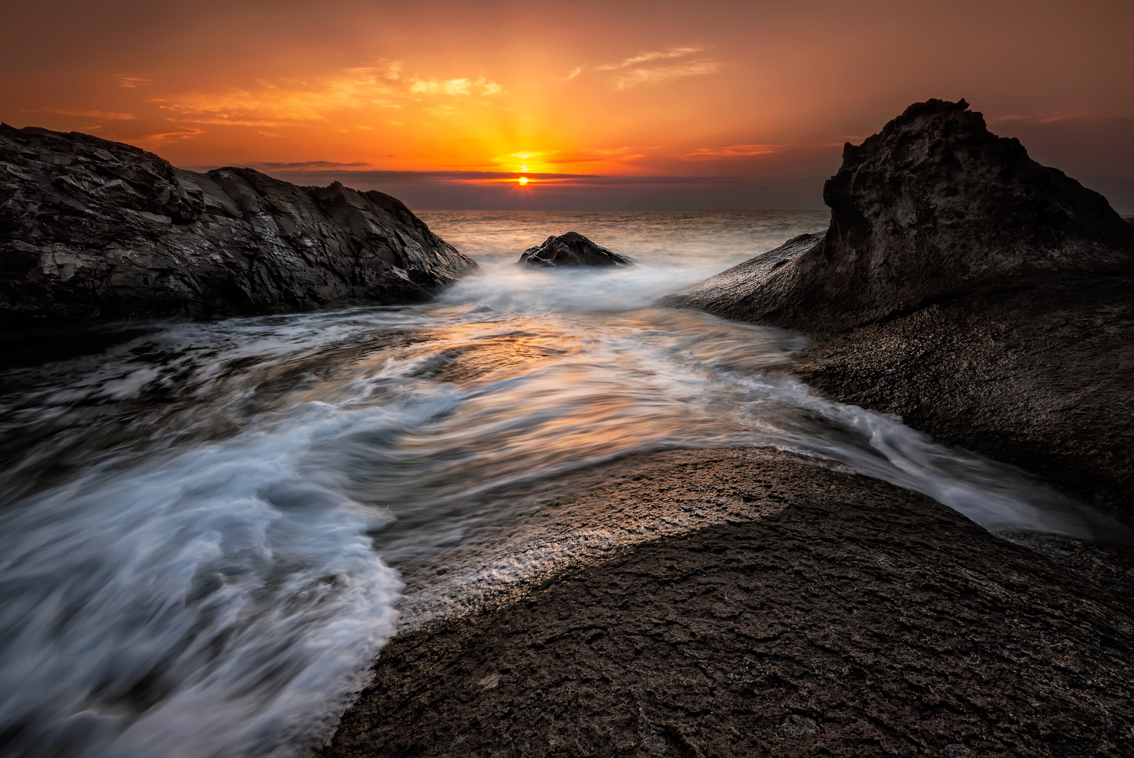 4K Rezovo Bulgaria Coast Sunrise HD Wallpaper
